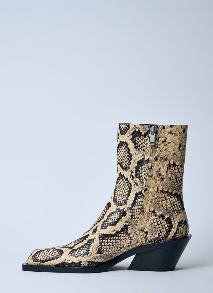 Jil Sander o1loc1c0426 Embossed Leather Boots in Python/Multi Size US 8 / IT 38 - 3 Thumbnail