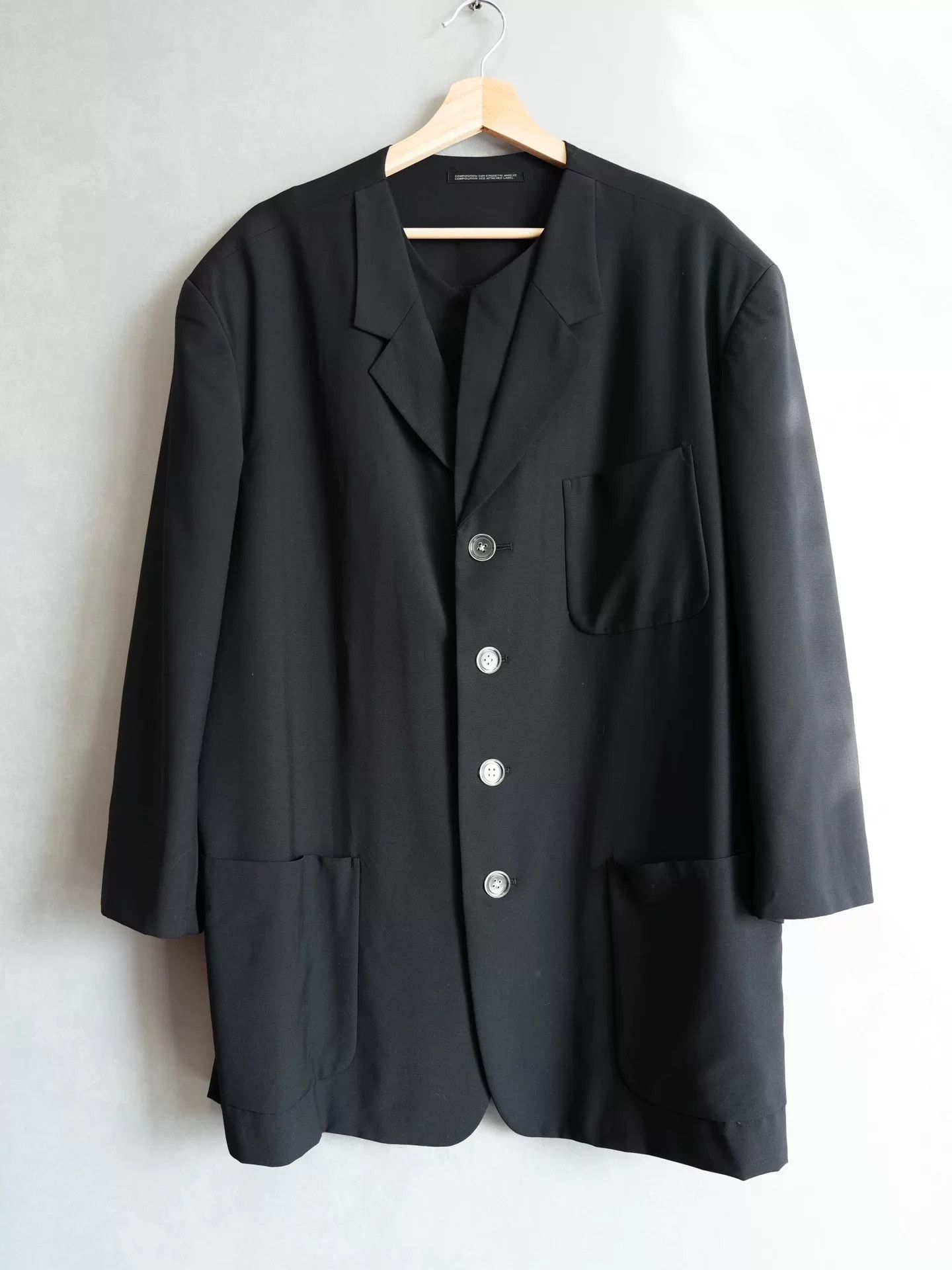 Yohji Yamamoto Yohji Yamamoto Double Layer Button Jacket Size US M / EU 48-50 / 2 - 1 Thumbnail