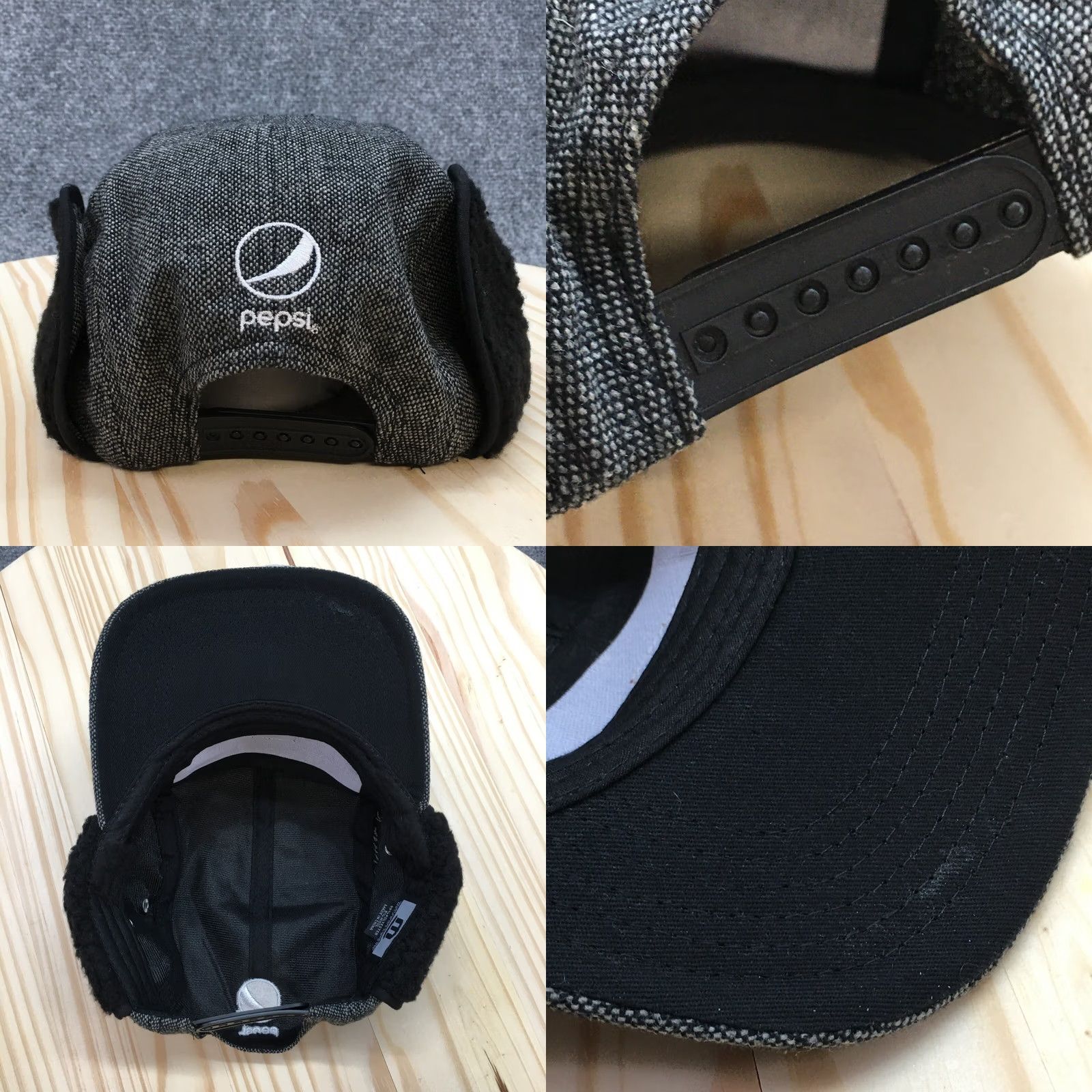 Twins Minnesota Twins Pepsi Hat 5 Panel OS Black w/ Ear Muffs Embroidered Logo Mens Size ONE SIZE - 8 Thumbnail