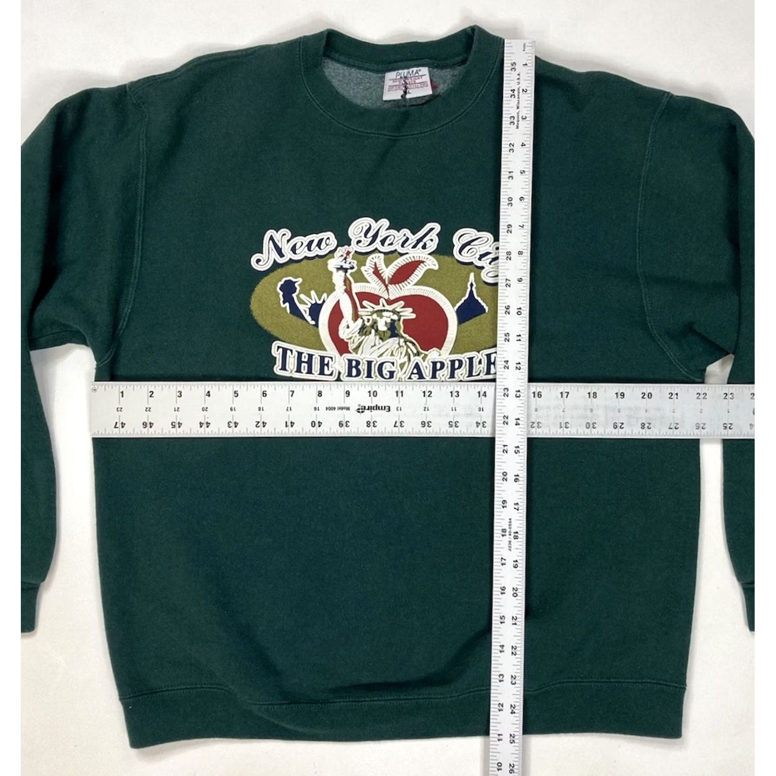 Vintage VINTAGE New York City NYC The Big Apple Crewneck Sweatshirt Men Medium Green Size US M / EU 48-50 / 2 - 5 Thumbnail