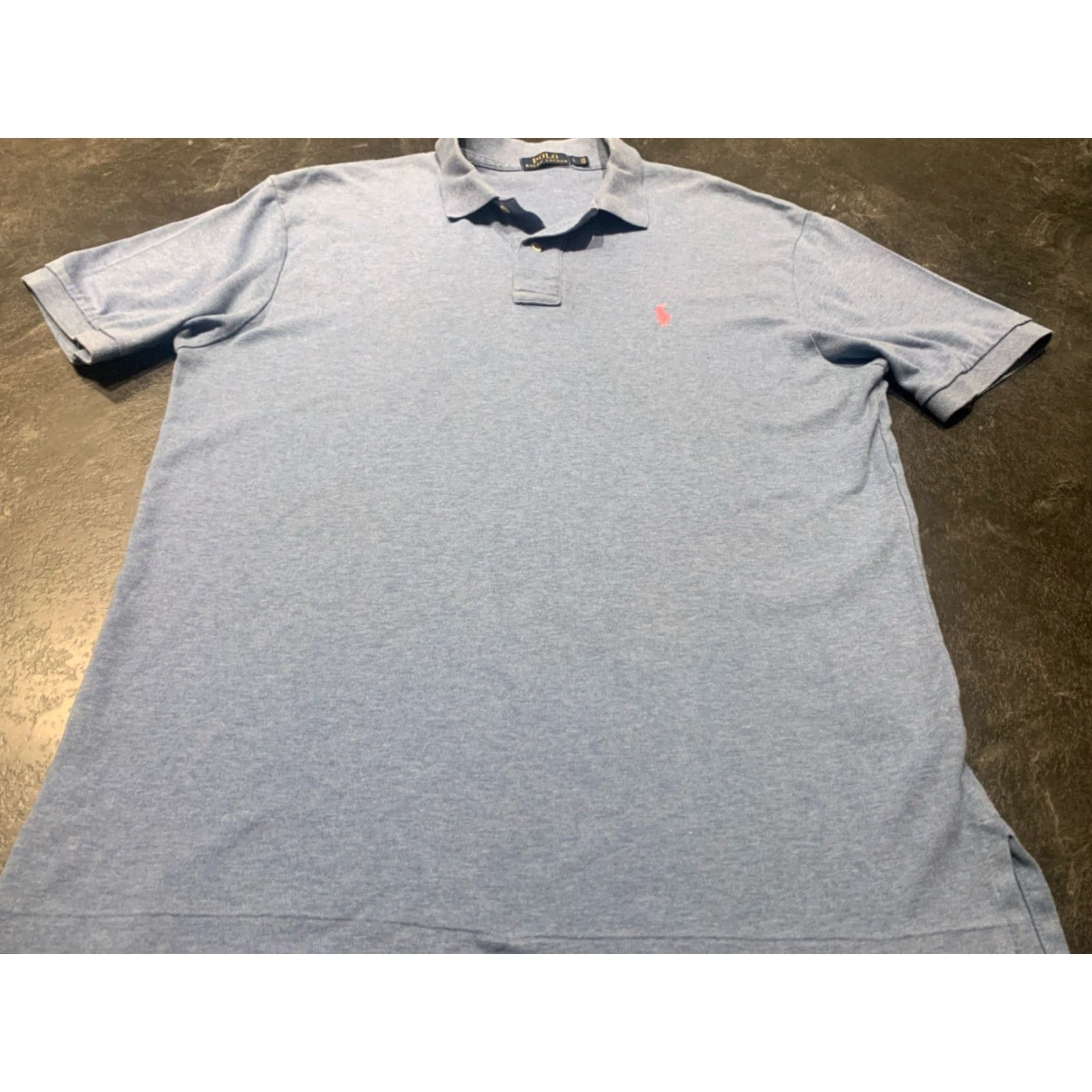 Polo Ralph Lauren VINTAGE Polo Ralph Lauren Polo Shirt Men Large L Blue Cotton Golf Size US L / EU 52-54 / 3 - 2 Thumbnail