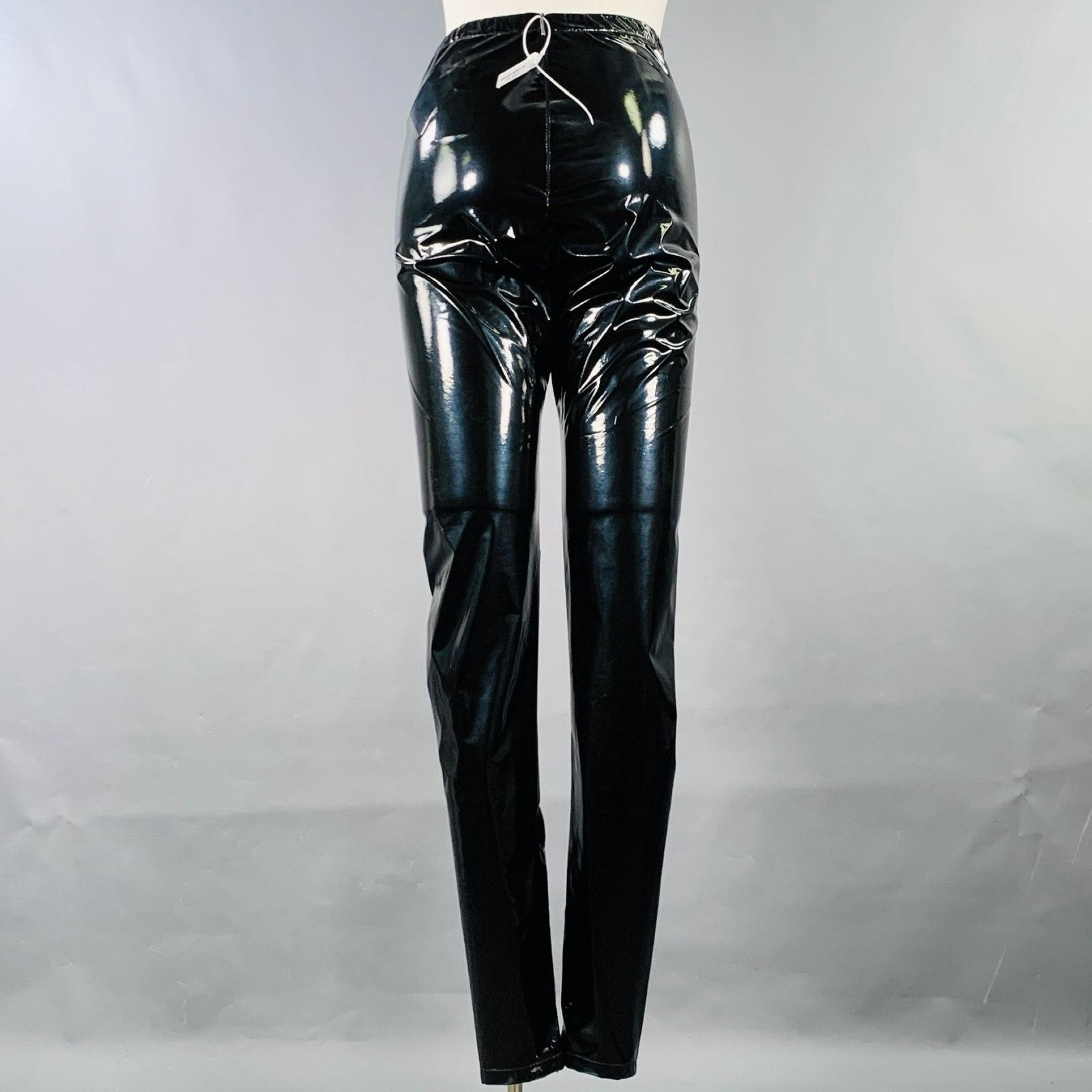 MSGM MSGM Polyester Blend Faux Patent Leather Elastic Waistband Size 32" / US 10 / IT 46 - 3 Thumbnail