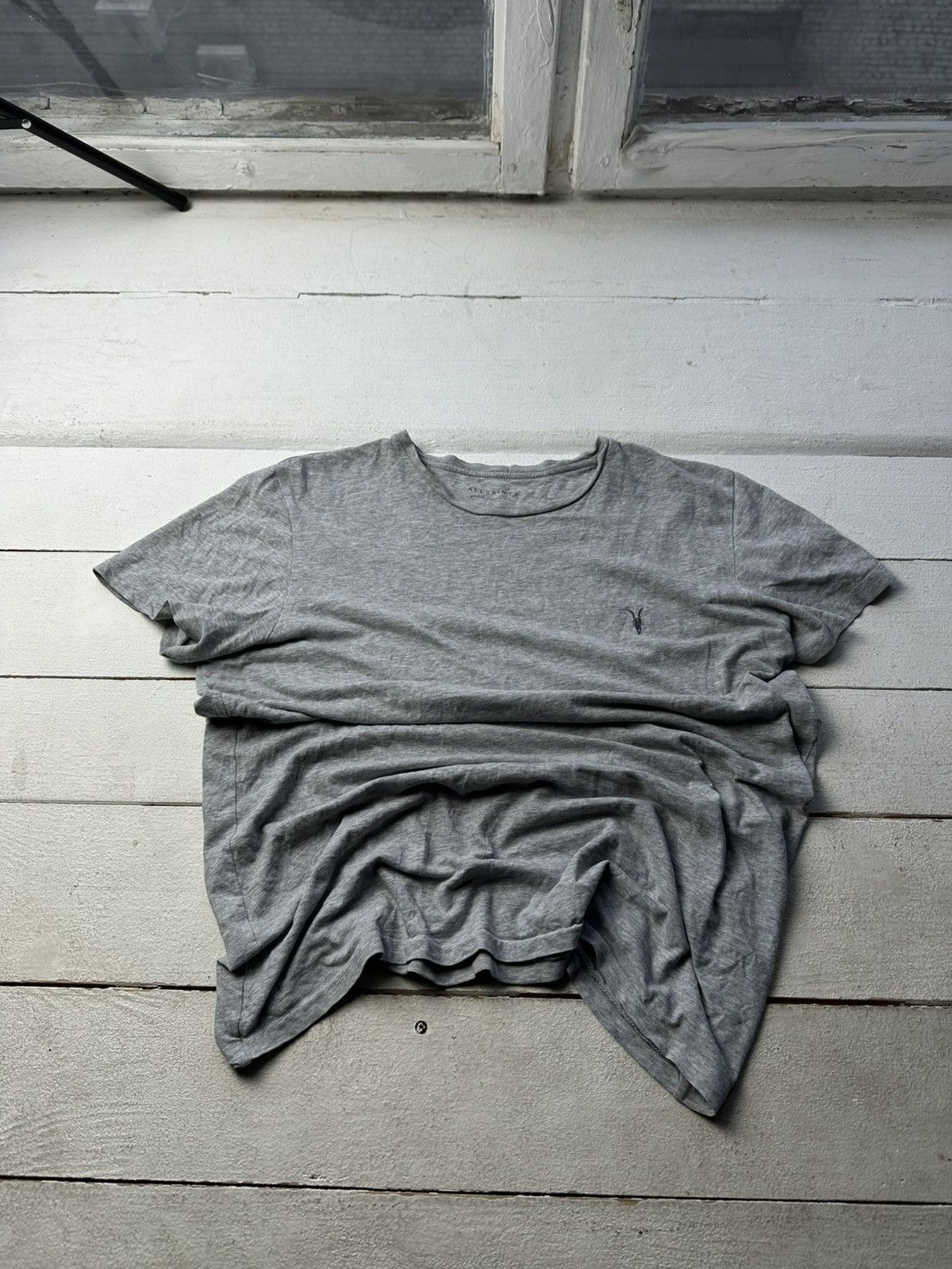 🚨ALLSAINTS GRAY T-SHIRT LUXURY OPIUM Y2K LUXURY