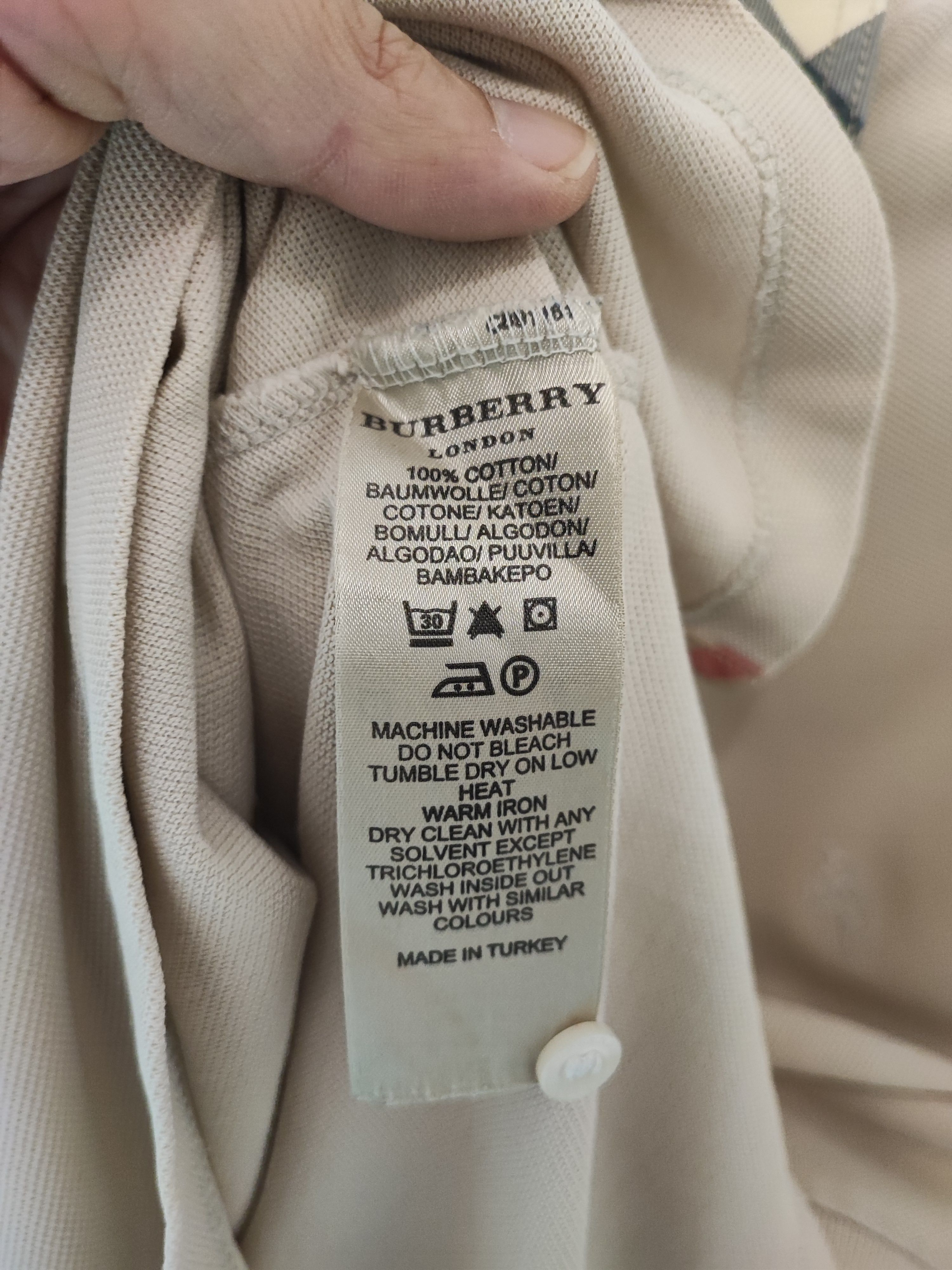 Burberry 🔥 Burberry Polo size L Beige 🔥 Size US L / EU 52-54 / 3 - 6 Thumbnail