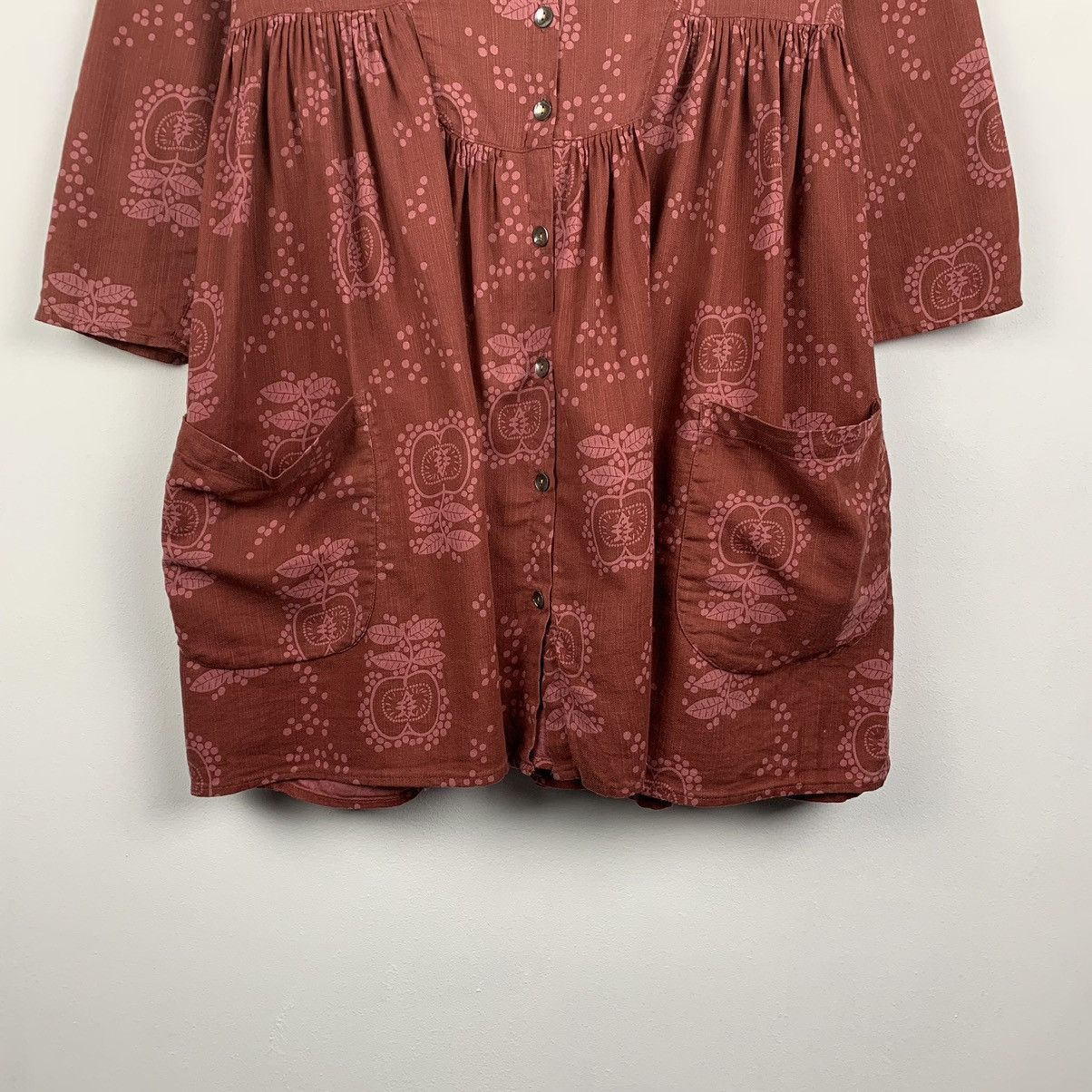 Gudrun Sjoden Gudrun Sjoden Floral Blouse Shirt Tunica Size S 3/4 Sleeve Size S / US 4 / IT 40 - 3 Thumbnail