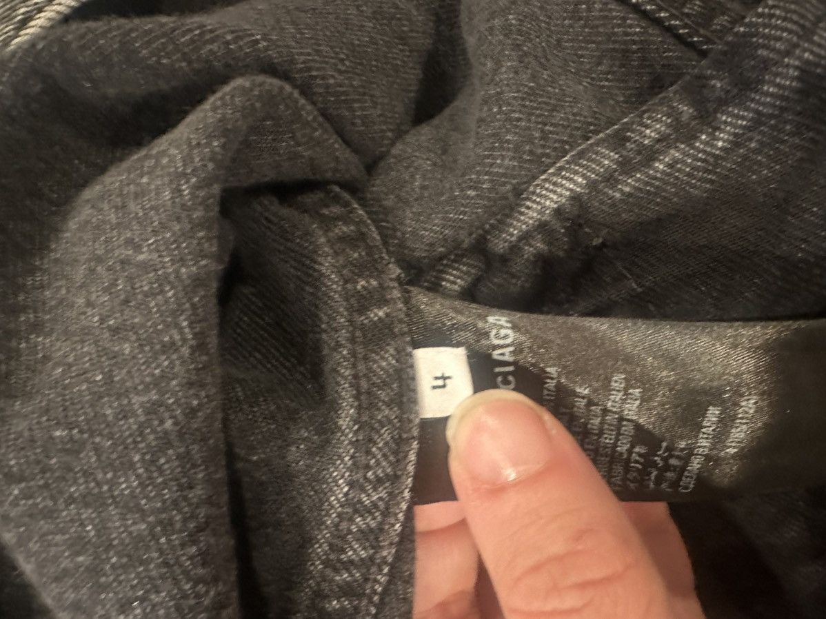 Balenciaga Balenciaga Matalica Denim Jacket Size US XL / EU 56 / 4 - 7 Thumbnail