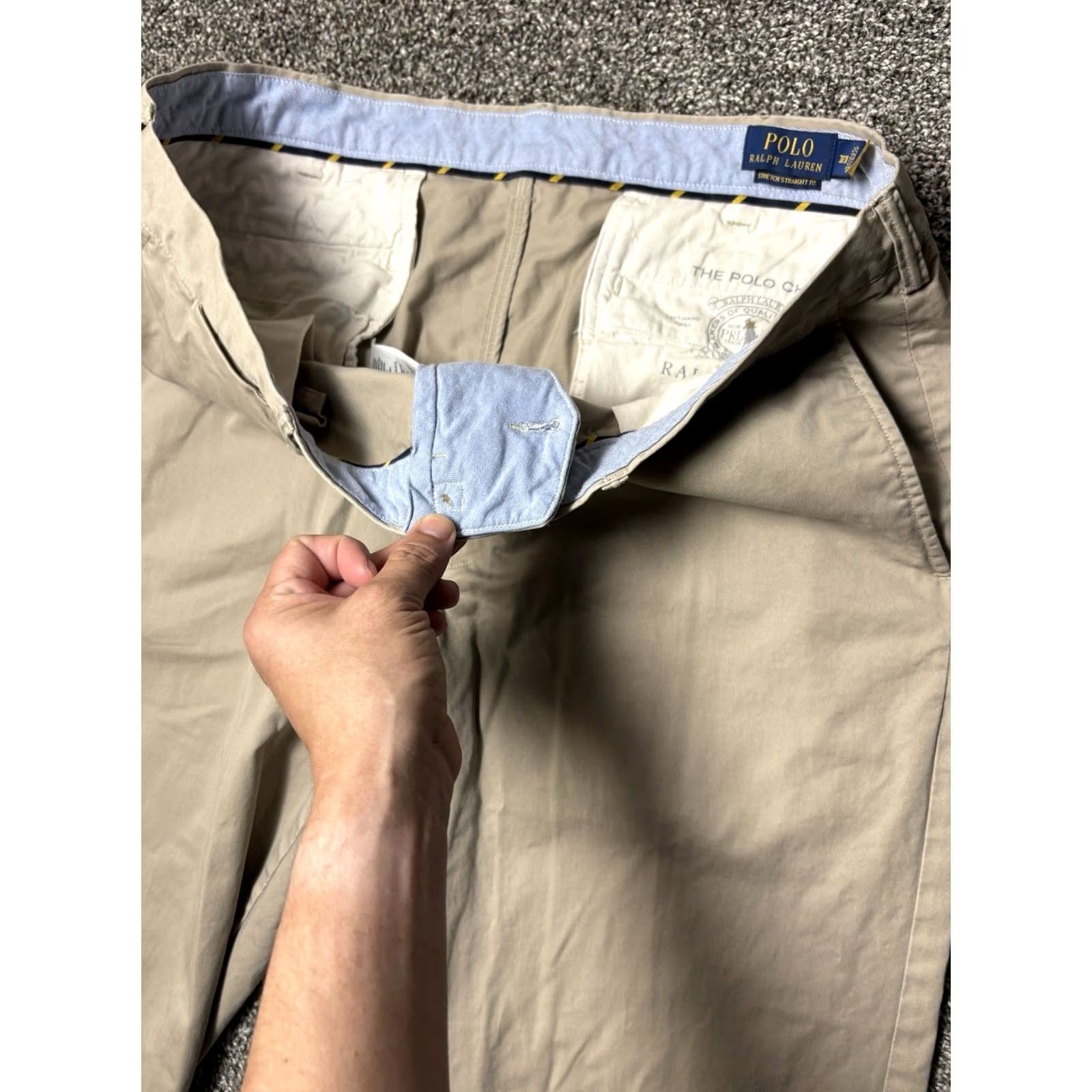 Polo Ralph Lauren Polo Ralph Lauren Bedford Chino Pants Mens 38x30 Stretch Straight Tan Khaki Size US M / EU 48-50 / 2 - 5 Thumbnail