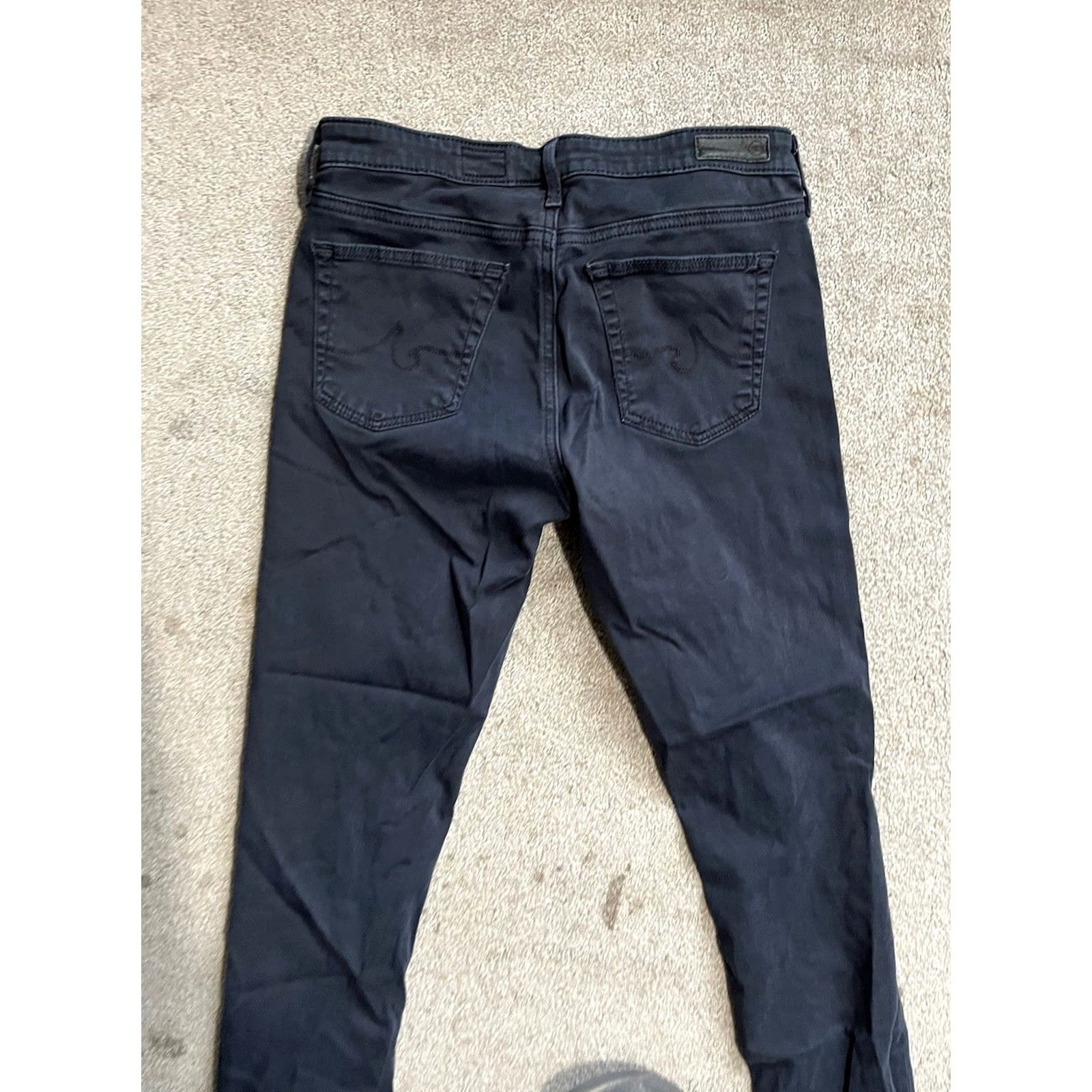 Vintage AG Adriano Goldschmied Jeans Womens 28R Black The Legging Mid Rise Skinny Denim 5-Pocket Mens, Womens, Girls Size 28" / US 6 / IT 42 - 5 Thumbnail