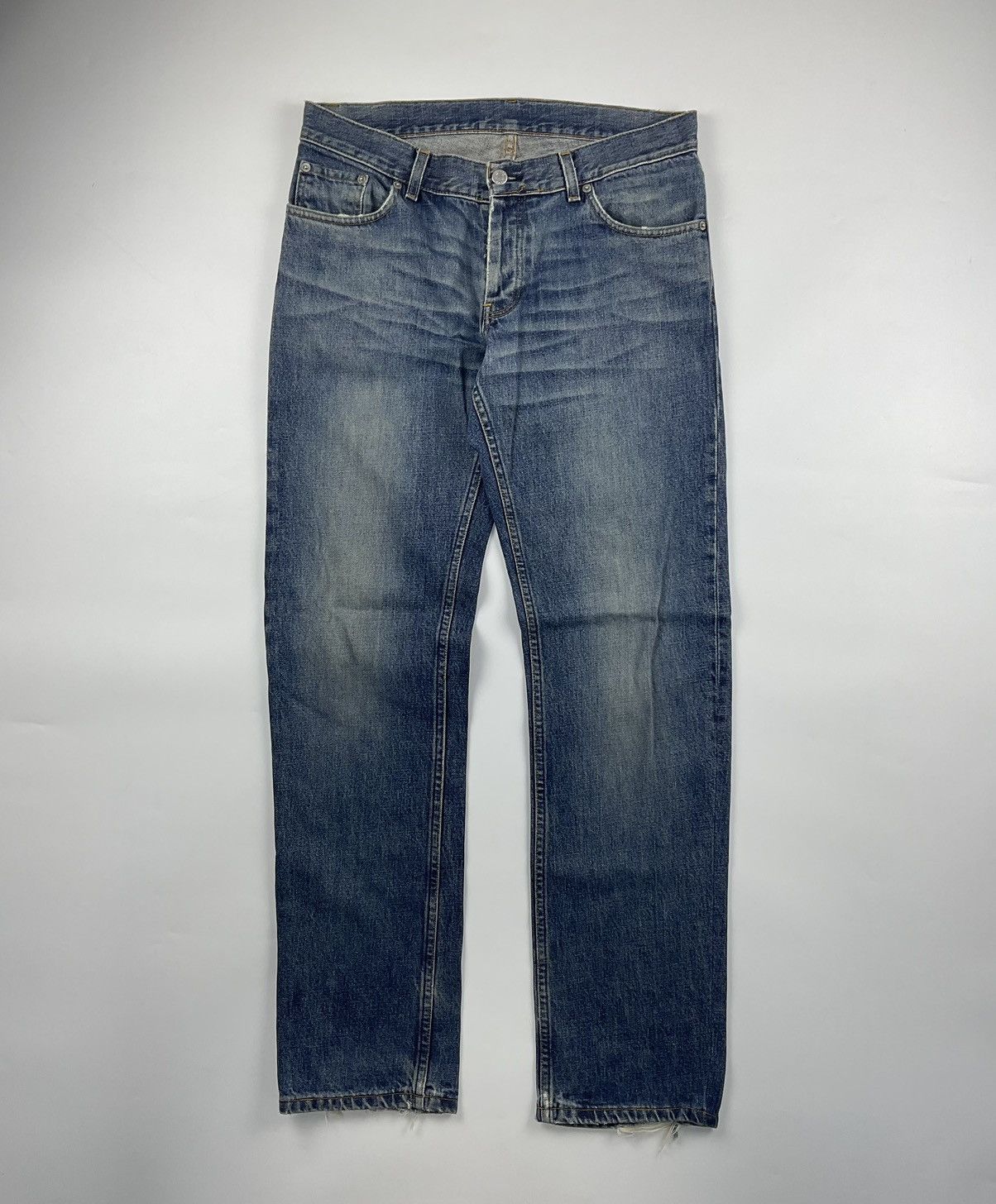 Pre-owned Helmut Lang Vintage Dark Denim In Blue