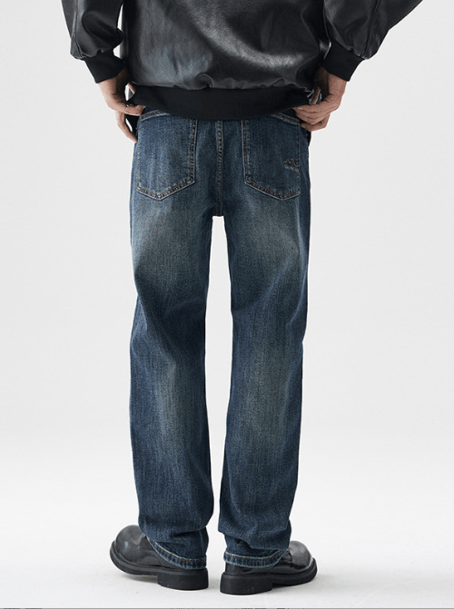 Japanese Brand Fashionable American high street loose jeans for men Size US 32 / EU 48 - 4 Thumbnail