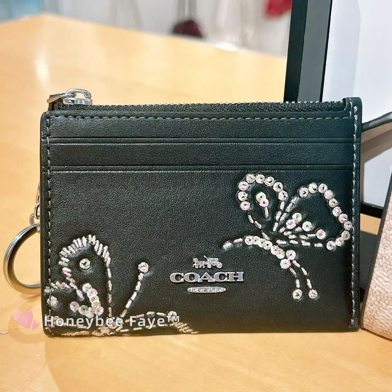 Coach Mini Skinny Id Case With Butterfly Print CCM78 Size ONE SIZE - 1 Thumbnail