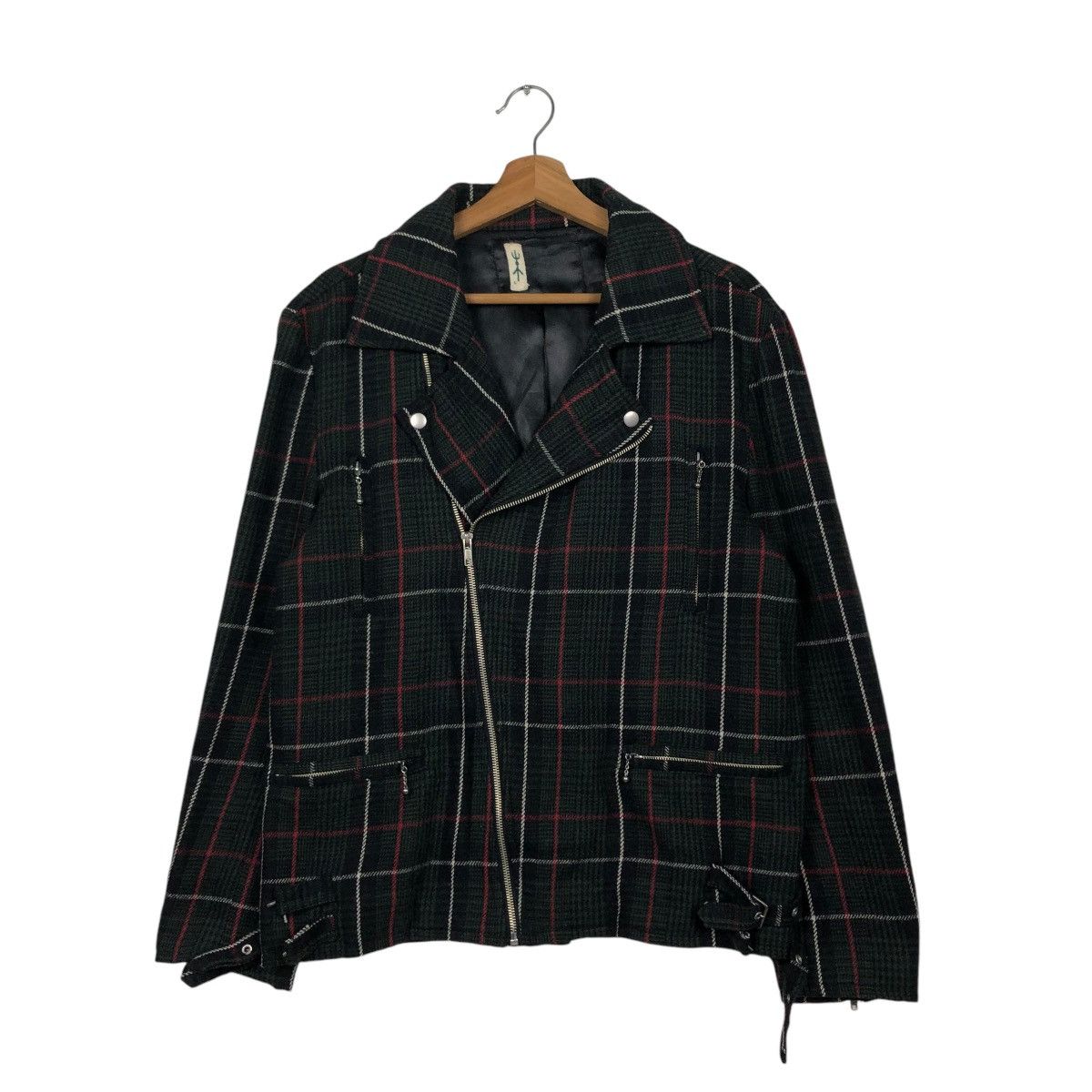 Japanese Brand 🔥VINTAGE BIKER JACKET DOUBLE COLLAR HIKARI ISSEY MIYAKE Size US L / EU 52-54 / 3 - 3 Thumbnail