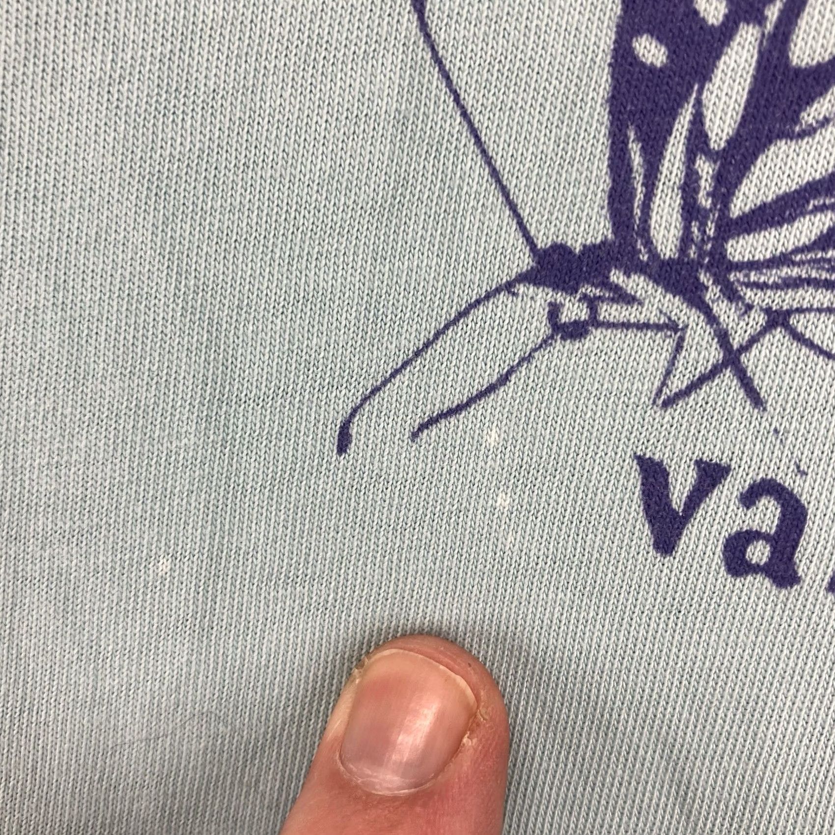 Vans Vans Off The Wall T Shirt Mens Slim Blue Butterfly Graphic Print Crew Neck Short Sleeve 2020-2029 Cotton Jersey Lightweight Breathable Size US M / EU 48-50 / 2 - 7 Thumbnail