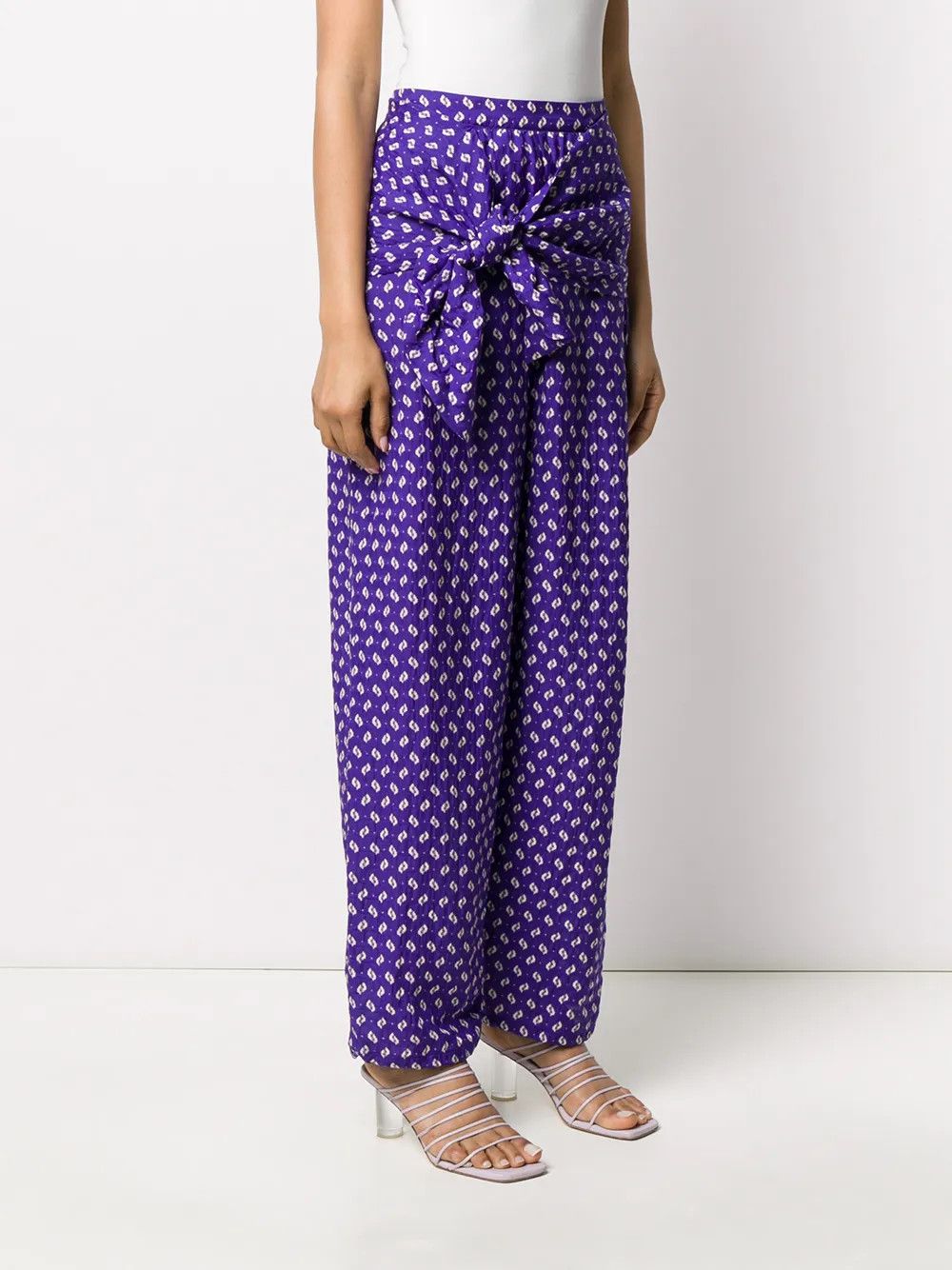Kenzo o1y1025 Sweatpant in Purple/White Size 30" / US 8 / IT 44 - 2 Thumbnail