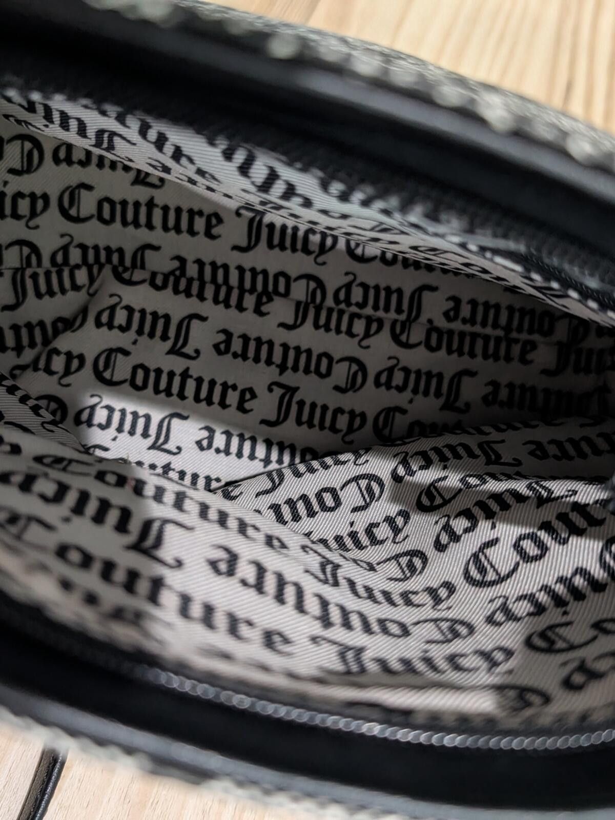 Juicy Couture Jeans Juicy Couture Black Logo Print Mini Satchel - Black/Gray Size ONE SIZE - 4 Thumbnail
