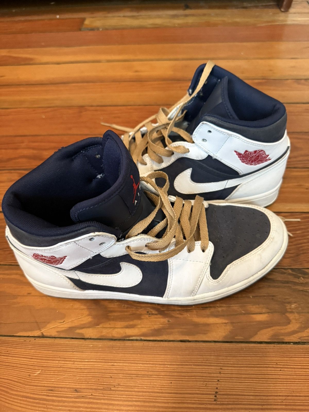Nike Nike Jordan’s 1 Phat Mid Olympic Size US 11 / EU 44 - 2 Thumbnail