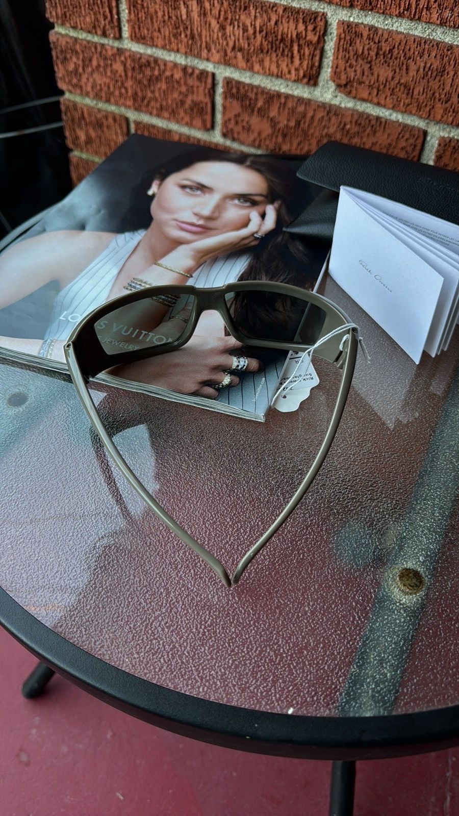 Rick Owens Rick Owens sunglasses brown/green porteville NWT Size ONE SIZE - 5 Thumbnail