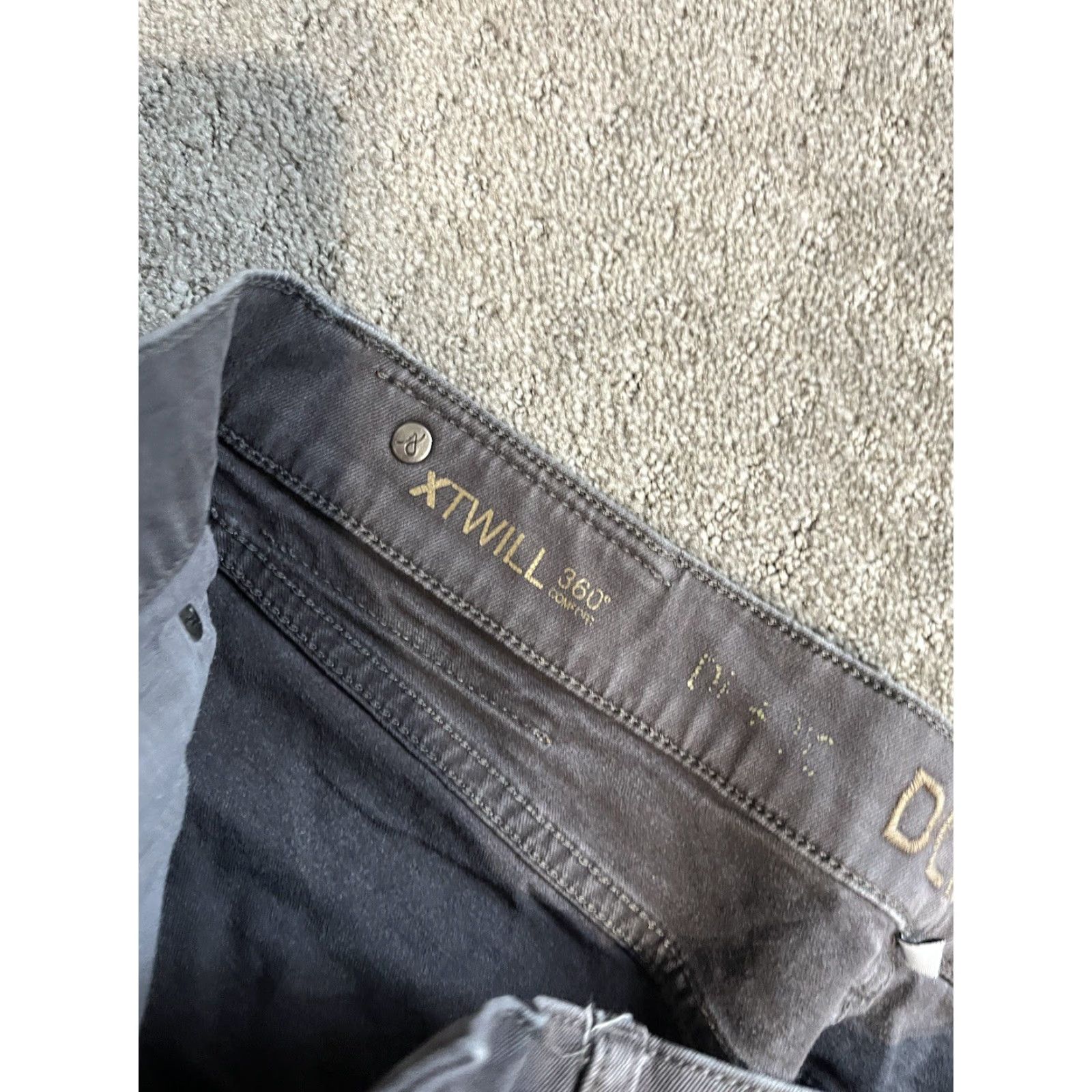DL1961 DL1961 Vince Jeans Mens 33 Birch Gray Stretch 5 Pocket Straight Casual Modern Denim Black/Gray Size US 33 - 5 Thumbnail