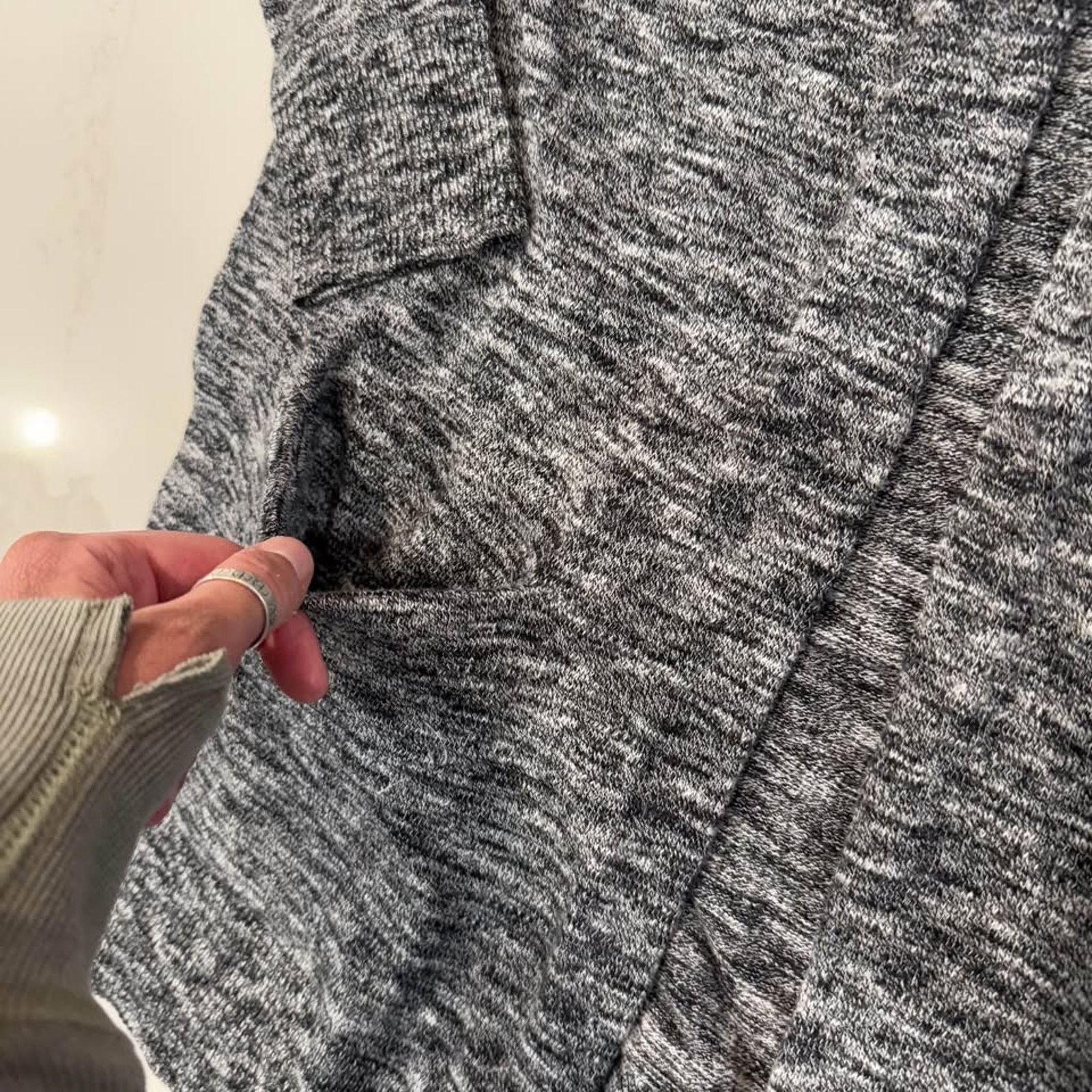 Madewell Madewell Women Open Ryder Cardigan Sweater Gray Knit Size XS Size XS / US 0-2 / IT 36-38 - 3 Thumbnail