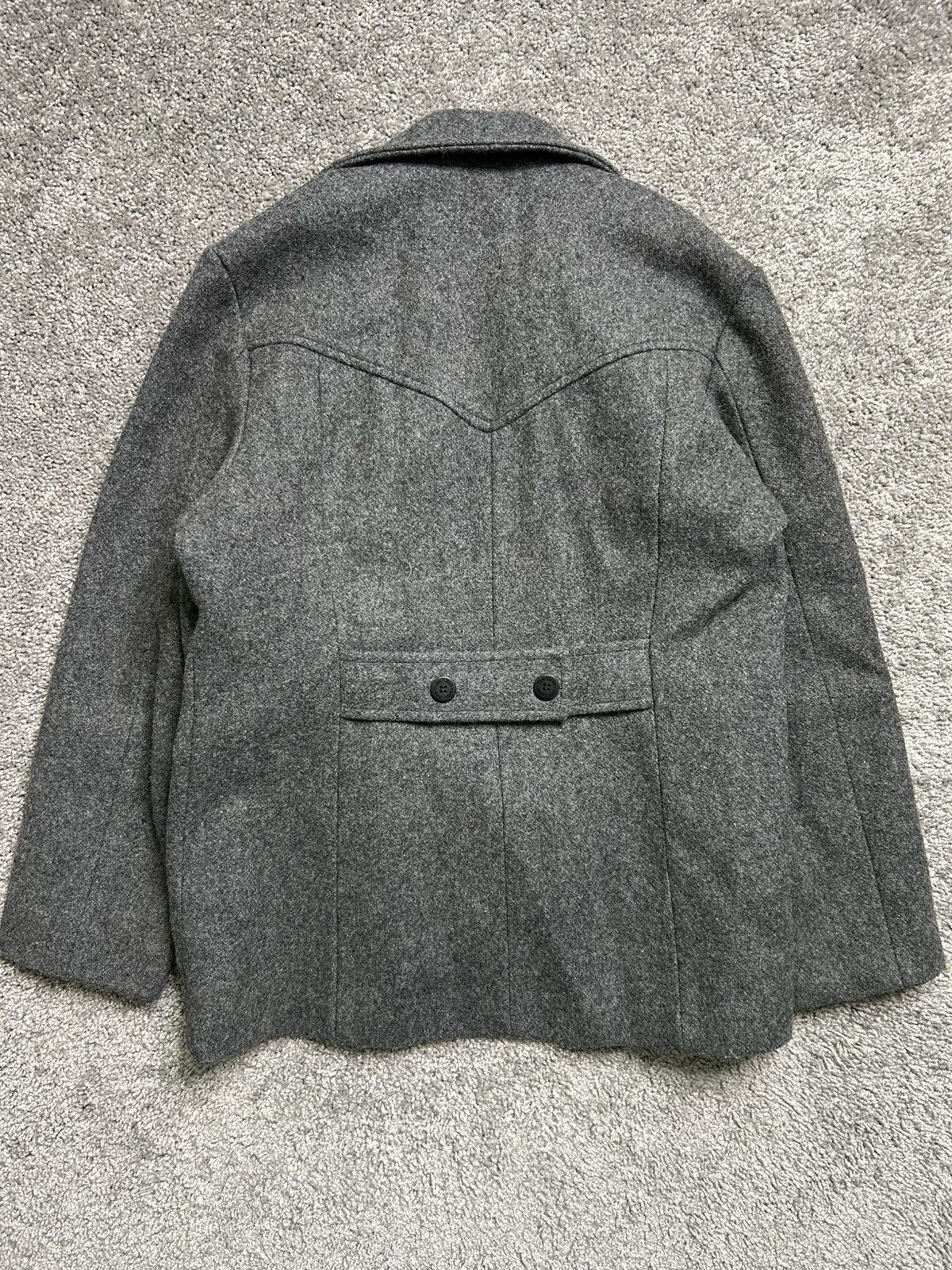 Steve Madden × Vintage Vintage 90s Steve Madden Double Breasted Wool Coat USA Size L / US 10 / IT 46 - 8 Thumbnail