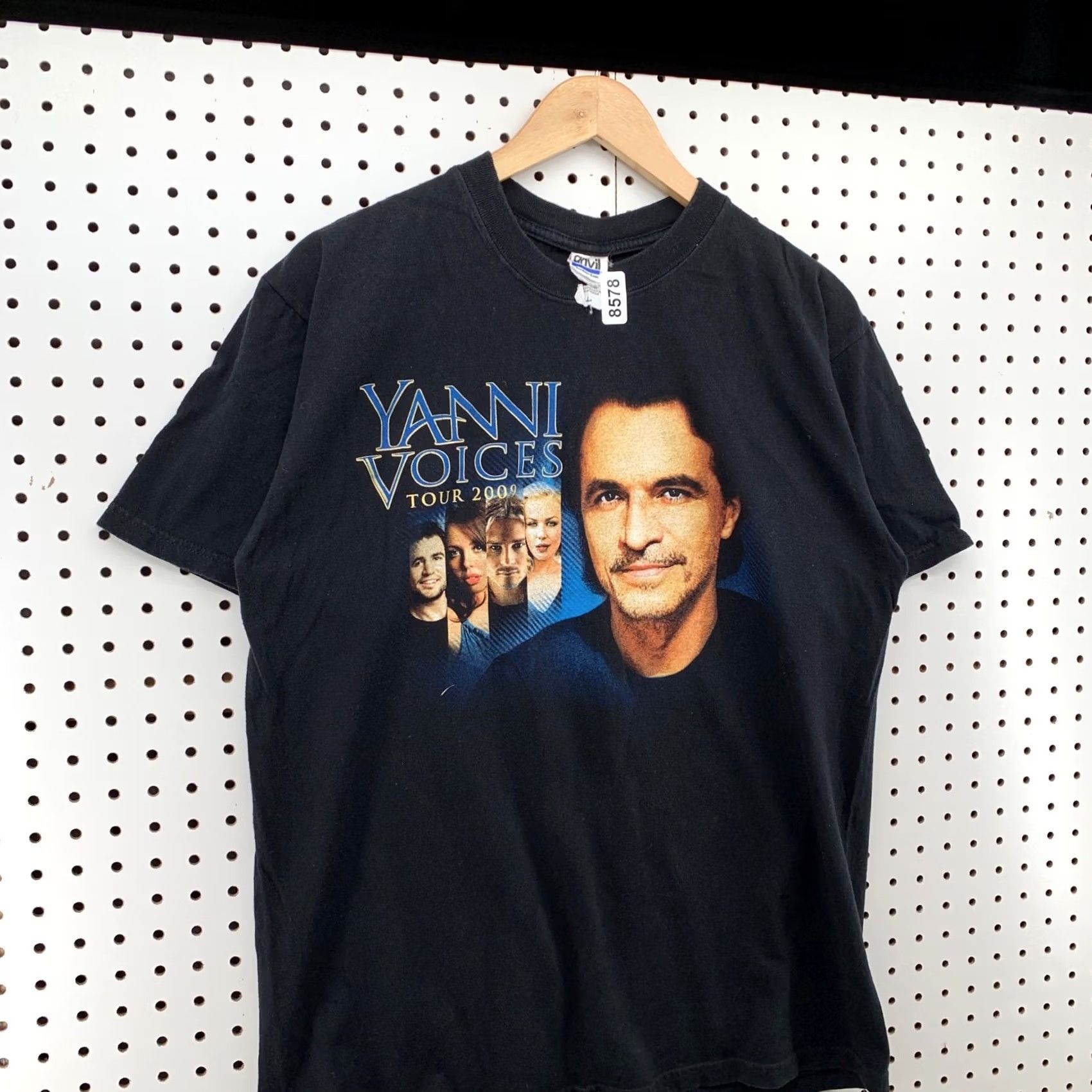 Anvil Yanni Voices Tour Shirt Black Mens Large Concert Music T Shirt Size US L / EU 52-54 / 3 - 3 Thumbnail