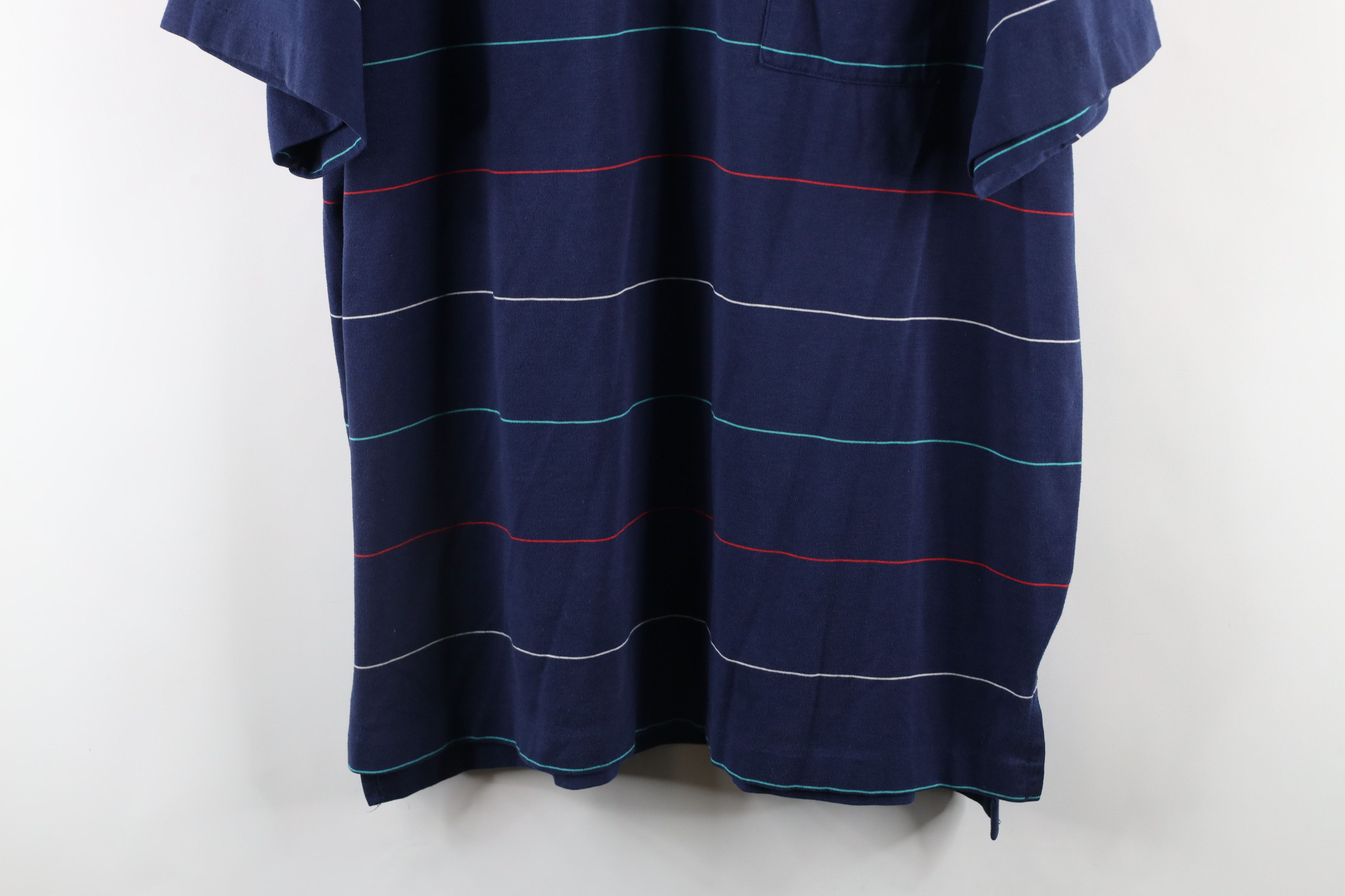 Vintage Vintage 90s Streetwear Striped Knit Collared Golf Polo Shirt Size US XXL / EU 58 / 5 - 3 Thumbnail