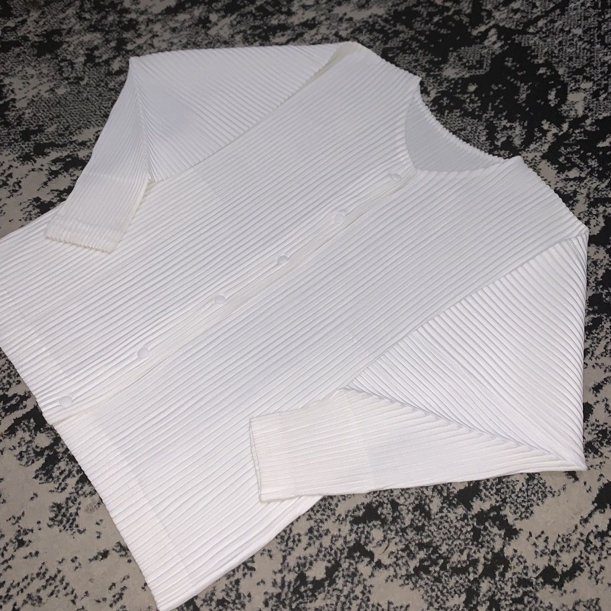 Homme Plisse Issey Miyake White Pleats Please Issey Miyake Snap Button Pleated Jacket Size M / US 6-8 / IT 42-44 - 3 Thumbnail