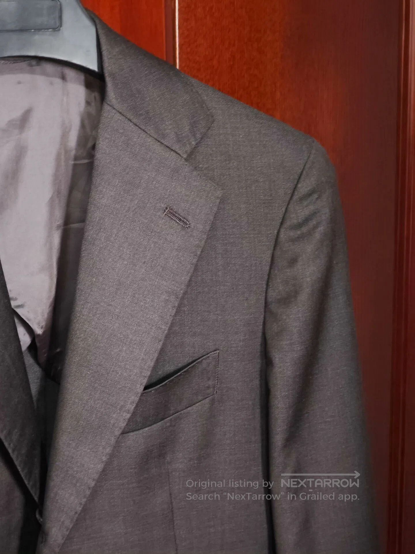 Japanese Brand Italian Wool Semi-Canvas Custom Suit. Size US S / EU 44-46 / 1 - 2 Thumbnail