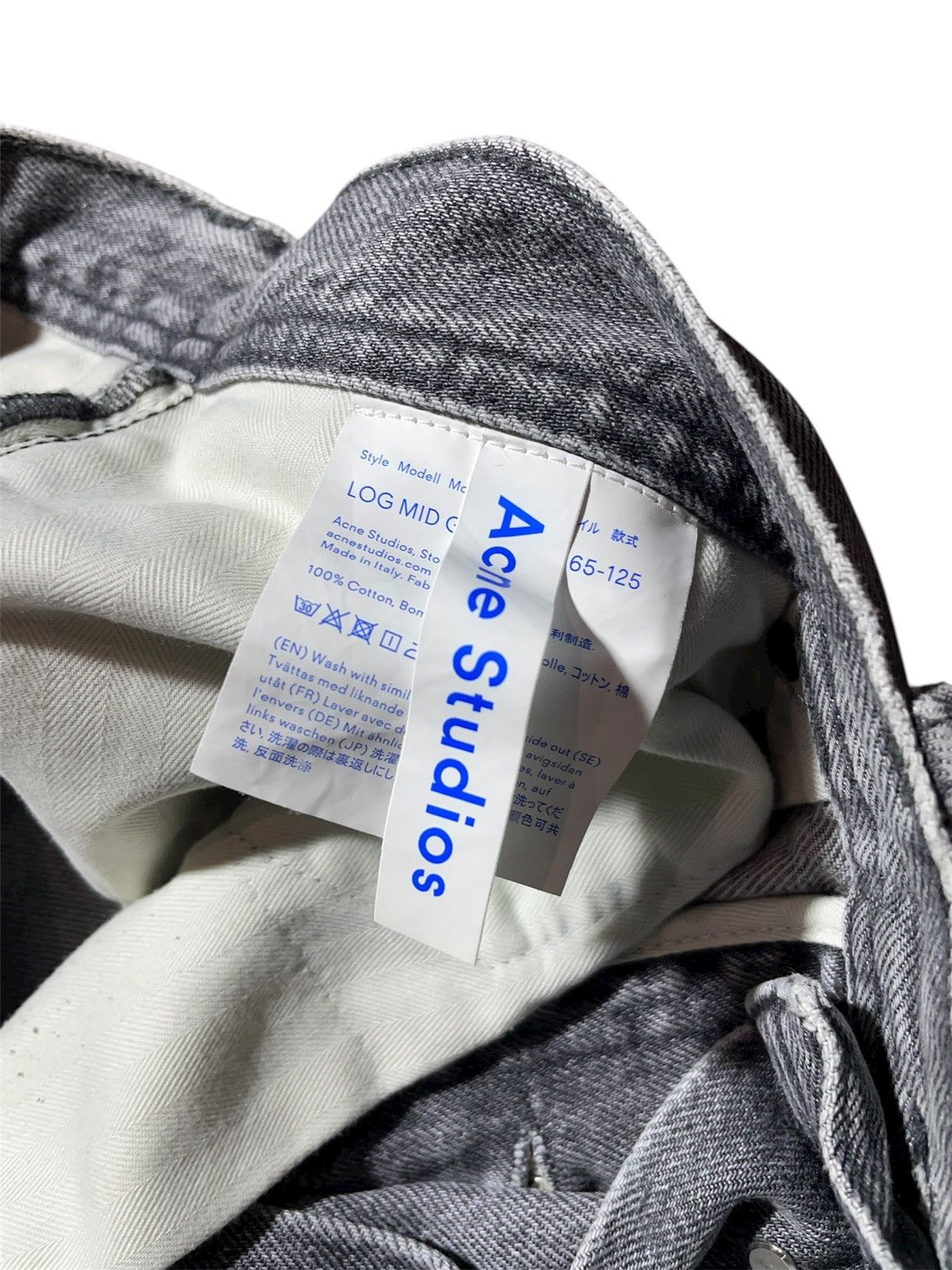 Acne Studios Acne Studios Bla Const LOG MID GREY Pants Size US 29 - 8 Thumbnail