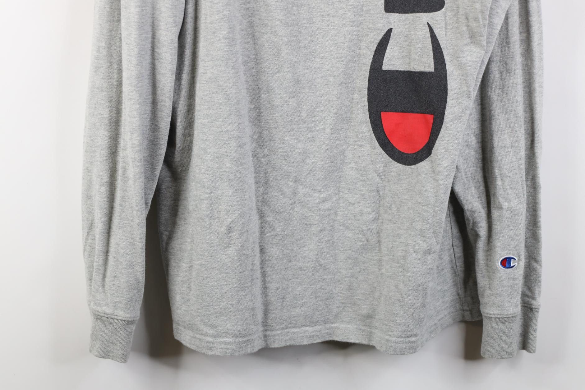 Champion Y2K Champion Jumbo Print Long Sleeve T-Shirt Heather Gray Size US L / EU 52-54 / 3 - 3 Thumbnail
