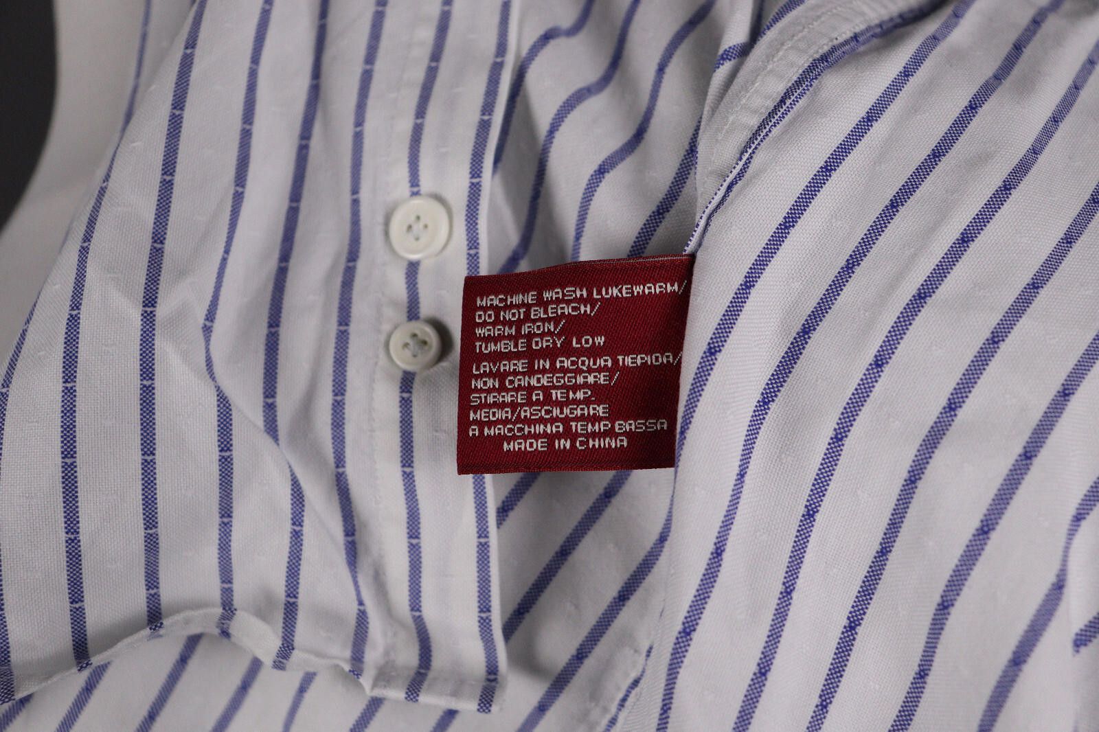 Designer Boggi Milano New Classic Custom Fit Stripe Shirt Size XL Size US XL / EU 56 / 4 - 12 Thumbnail