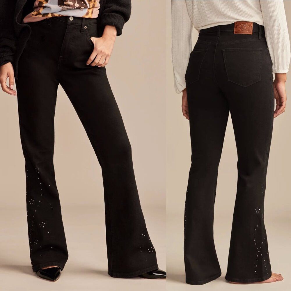 Lucky Brand NWT New $129 Luck Brand Legend Studded High Rise Stevie Fla Size 34" / US 12 / IT 48 - 2 Thumbnail