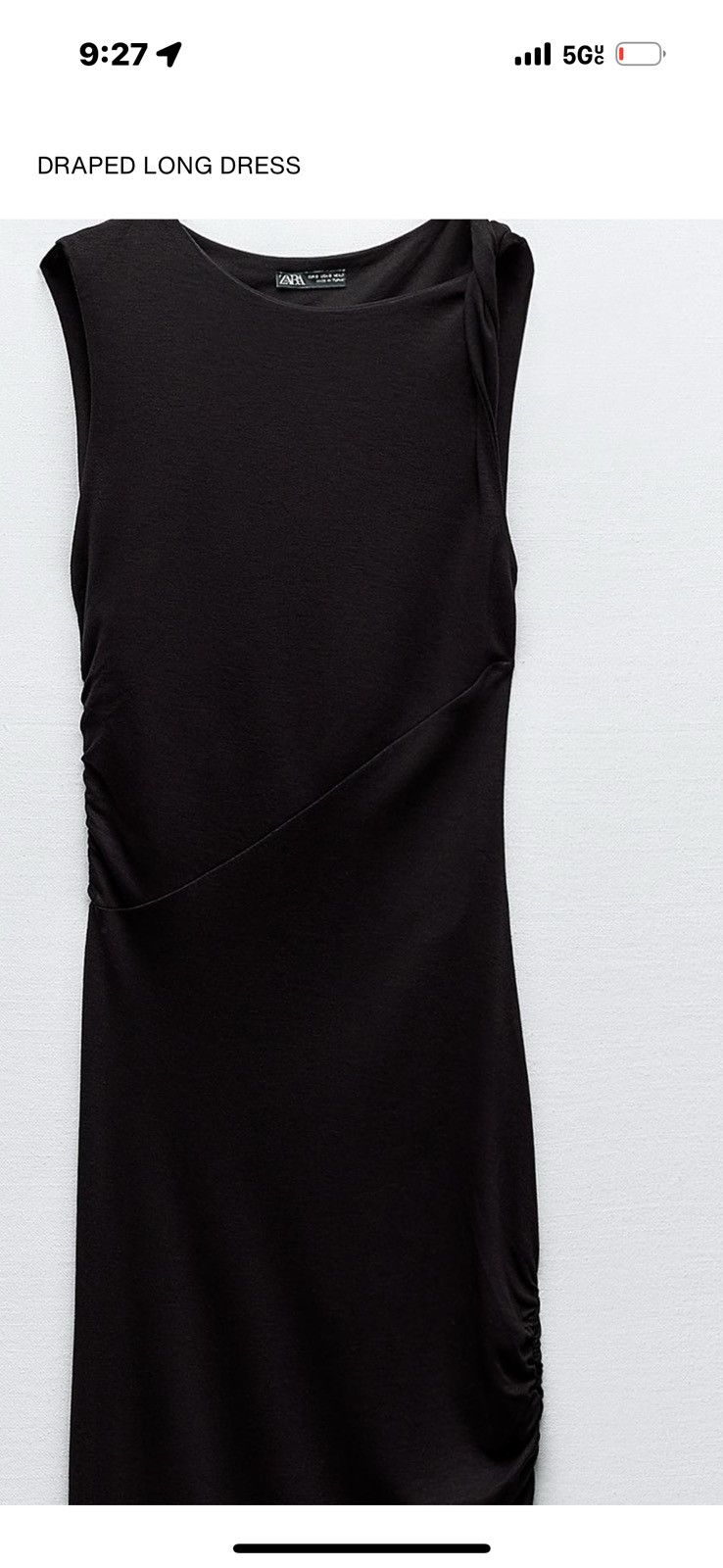 Zara Draped Long Dress Size M / US 6-8 / IT 42-44 - 1 Thumbnail
