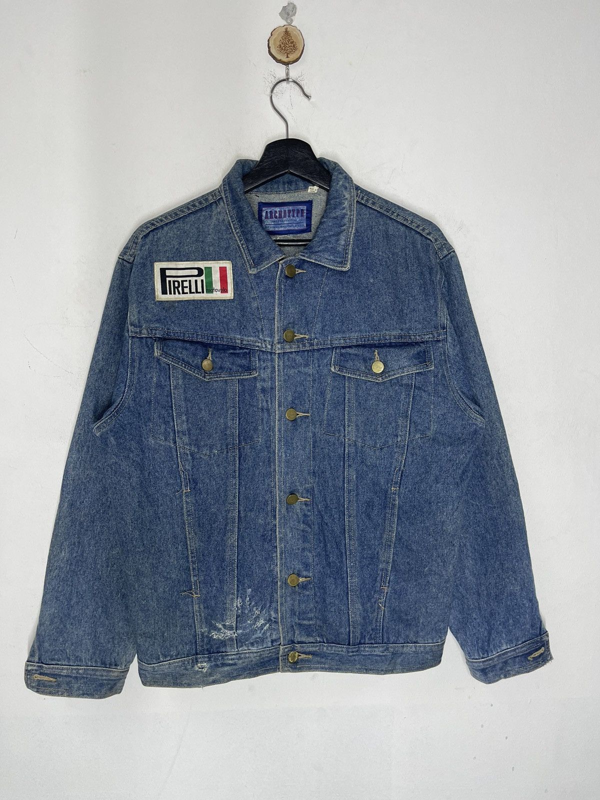 Japanese Brand VINTAGE DENIM MOTORCYCLE GANG JACKET Size US M / EU 48-50 / 2 - 3 Thumbnail