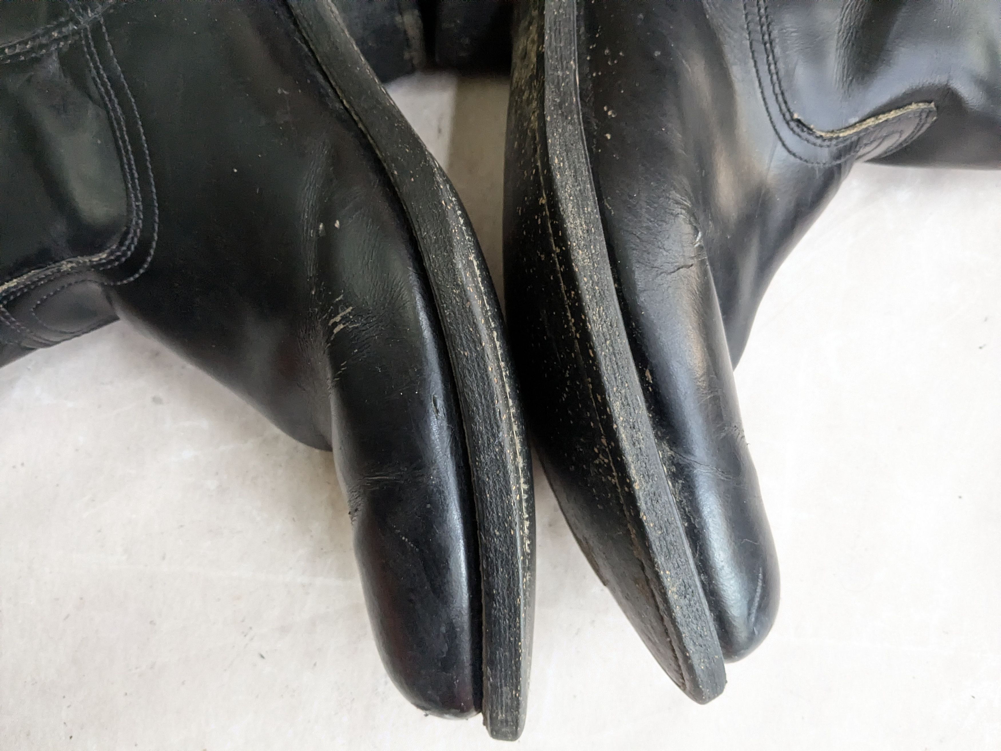 Genuine Leather Georgia Cowboy Boots Black Leather 10.5 EE Wide USA Size US 10.5 / EU 43-44 - 10 Thumbnail
