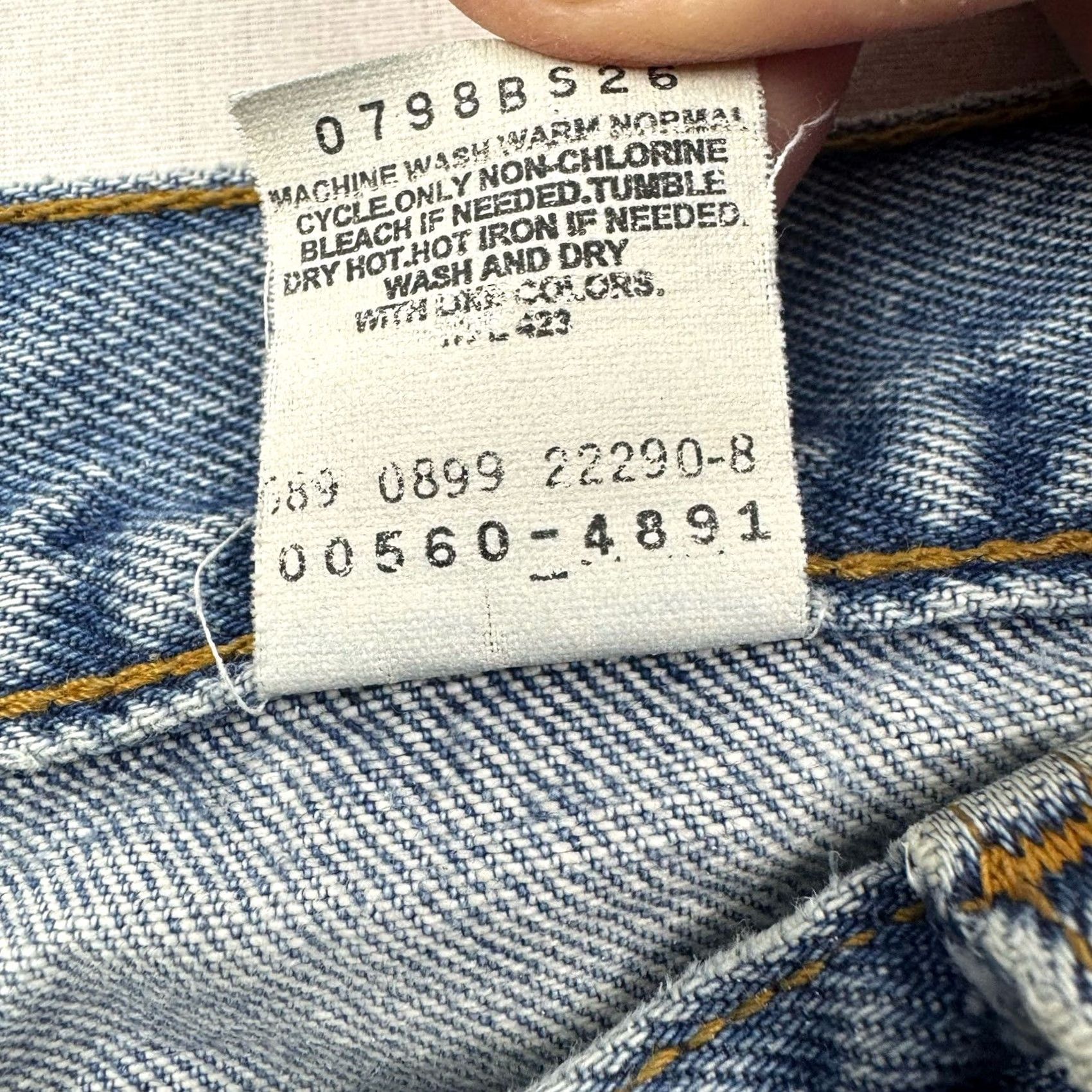 Levi's VINTAGE Levis 560 Loose Tapered Pants Adult 36x30 Blue 90s American Red Tab Mens Hipster Size US 36 / EU 52 - 4 Thumbnail