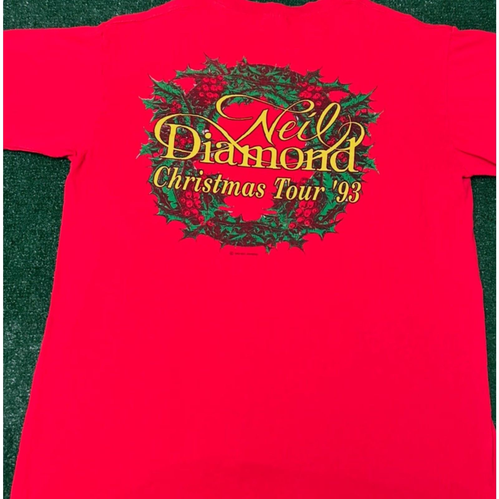 Vintage VINTAGE 90s Neil Diamond Christmas Tour 1993 VTG Shirt Mens Size Large USA Shirt Mens Large Red 90s Christmas Music Vintage Men USA Size US L / EU 52-54 / 3 - 5 Thumbnail