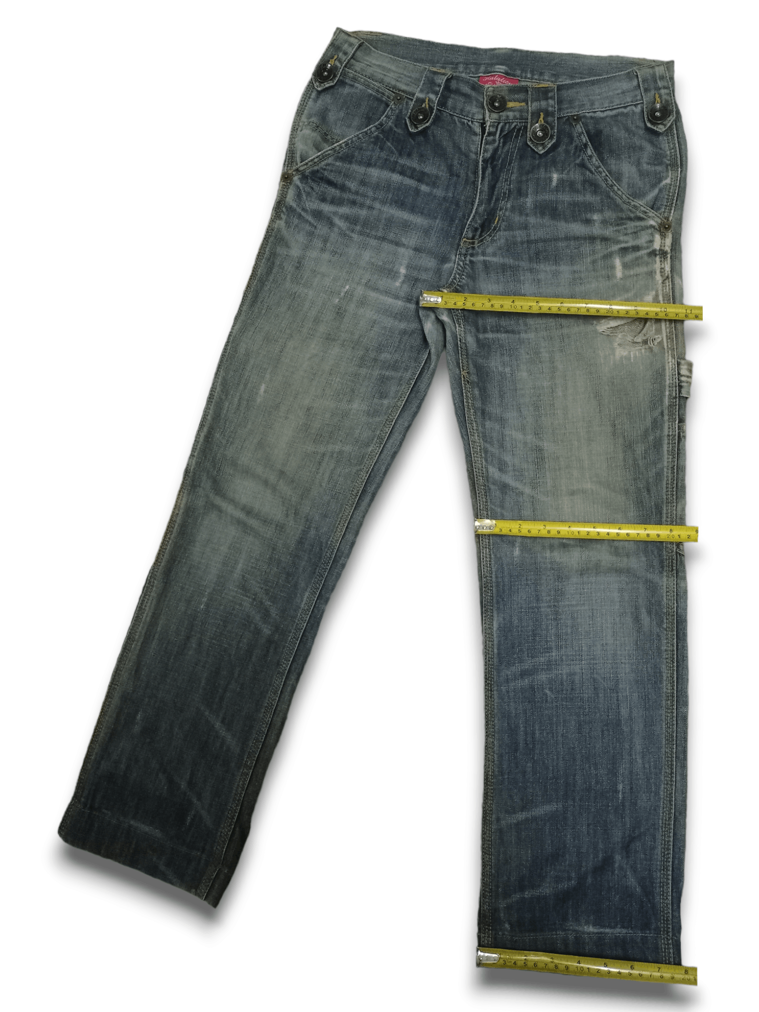 Japanese Brand Vintage Japanese Brand Buckle Back Loose Carpenter Pants Size US 30 / EU 46 - 12 Thumbnail
