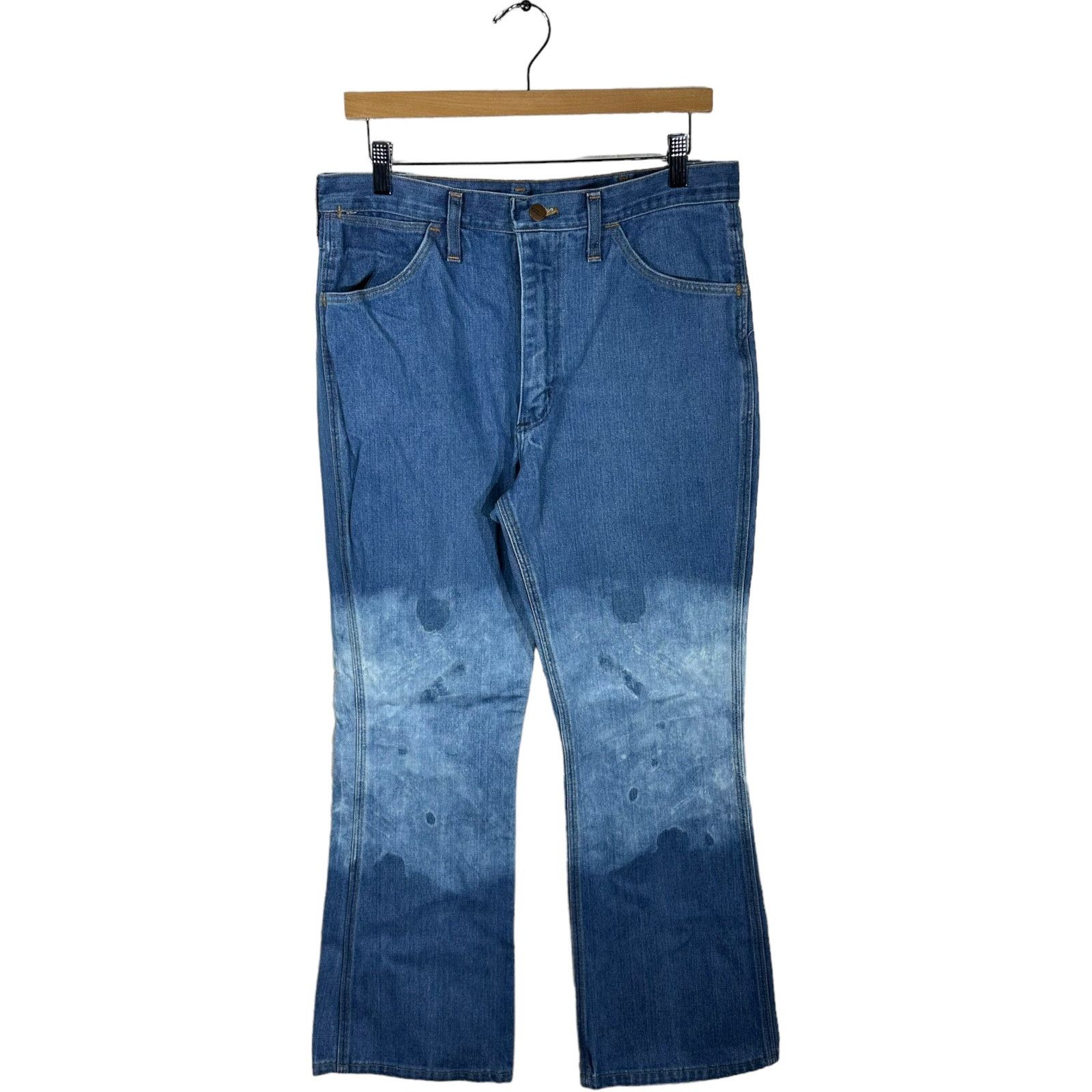 Vintage Vintage Wrangler Bleached Jeans Size US 34 / EU 50 - 1 Thumbnail