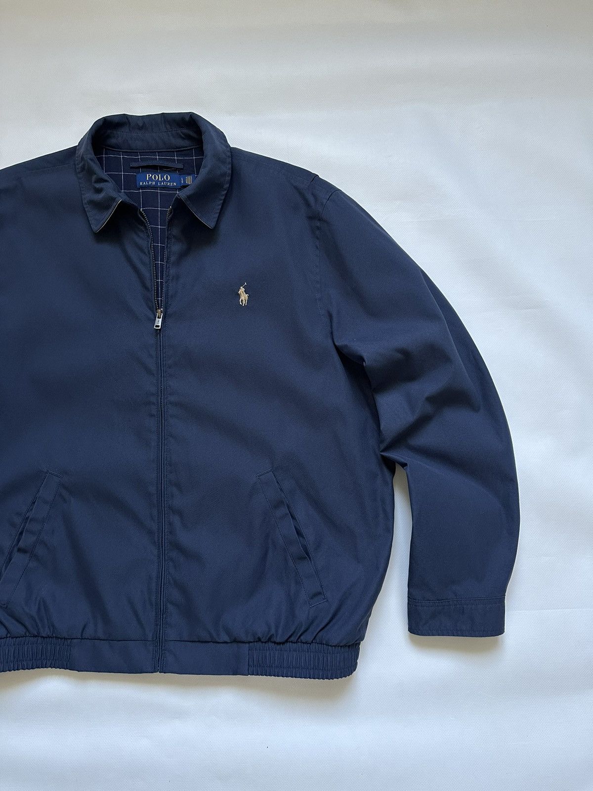 Polo Ralph Lauren Vintage Polo Ralph Lauren Blue Harrington Jacket Men's L Size US L / EU 52-54 / 3 - 2 Thumbnail