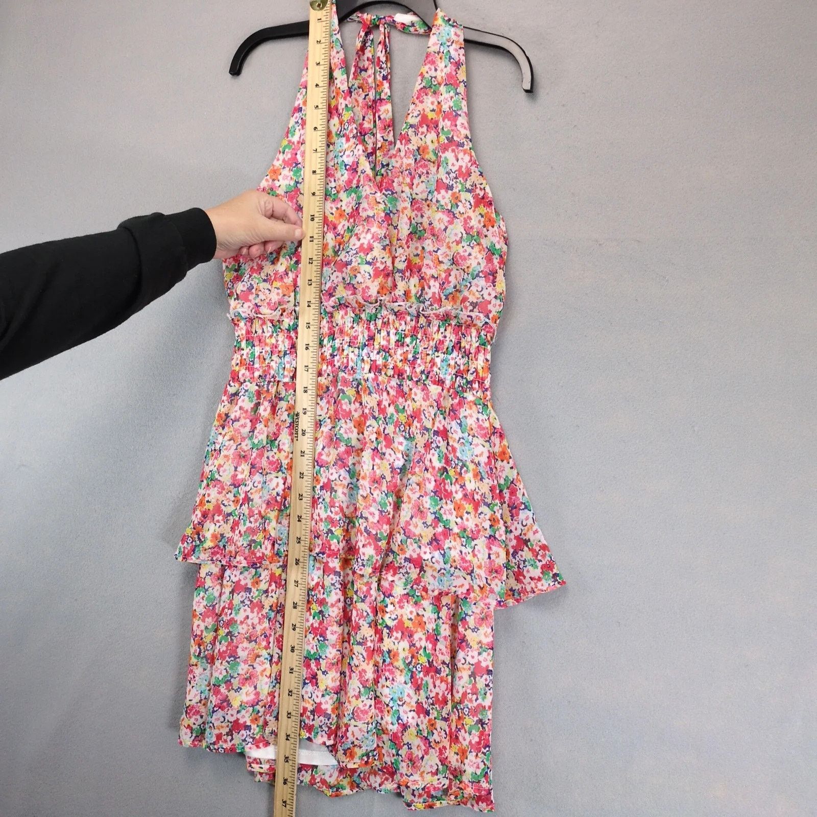 Other NWT Sienna Sky Tropical Floral Halter Top Mini Dress Sz M Size M / US 6-8 / IT 42-44 - 8 Thumbnail