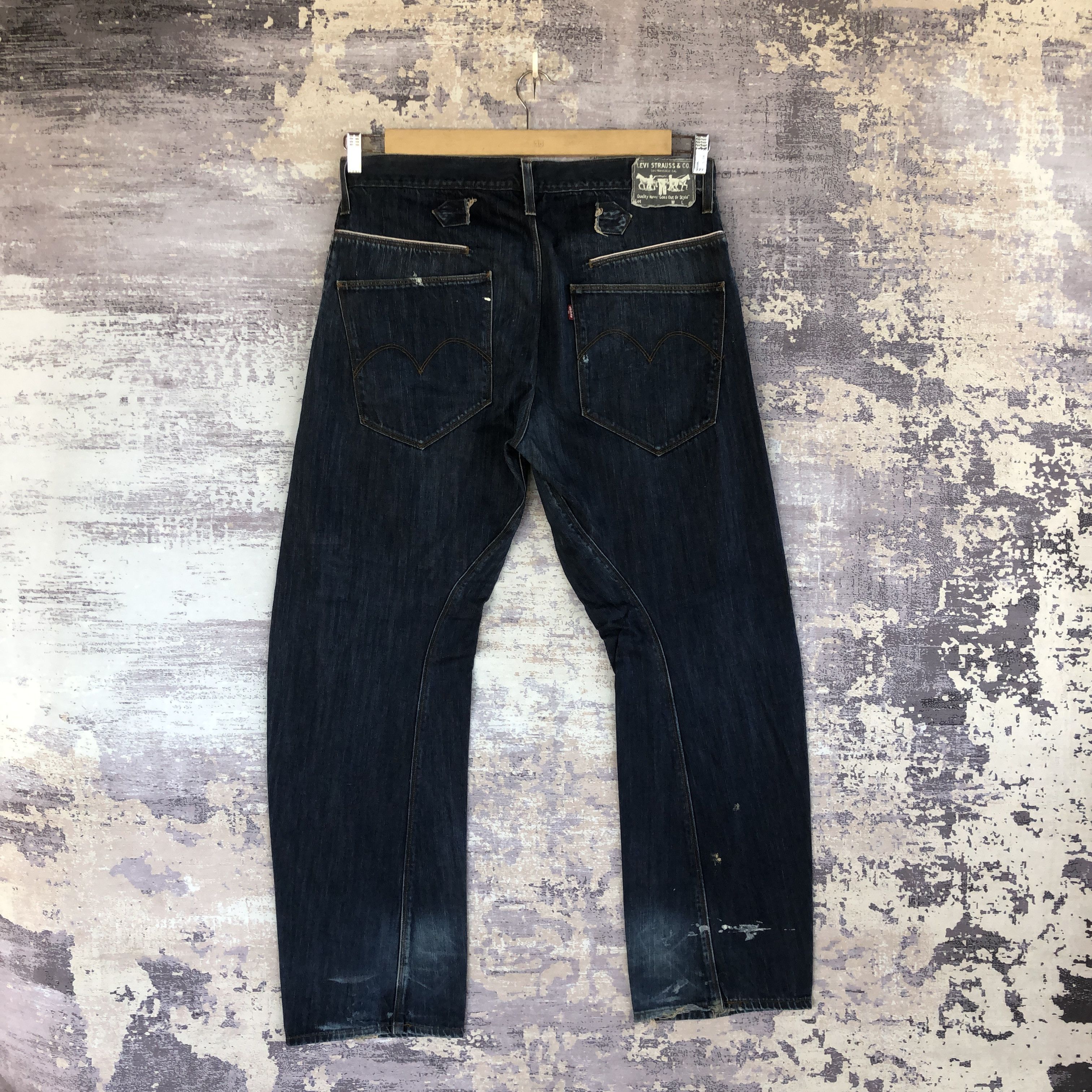 Levi's Vintage Levis Buckle Back Jeans Levi's 545 Indigo Denim Size US 36 / EU 52 - 2 Thumbnail