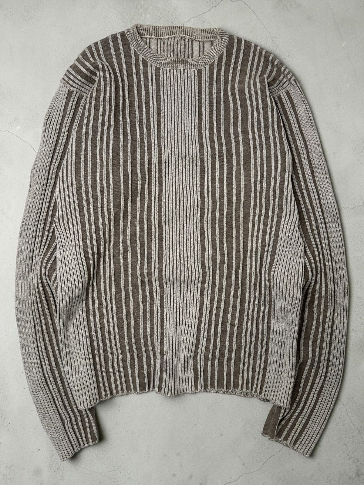 Vintage Vintage avant garde ribbed knit sweater y2k 00s if6was9 lgb Size US M / EU 48-50 / 2 - 1 Thumbnail