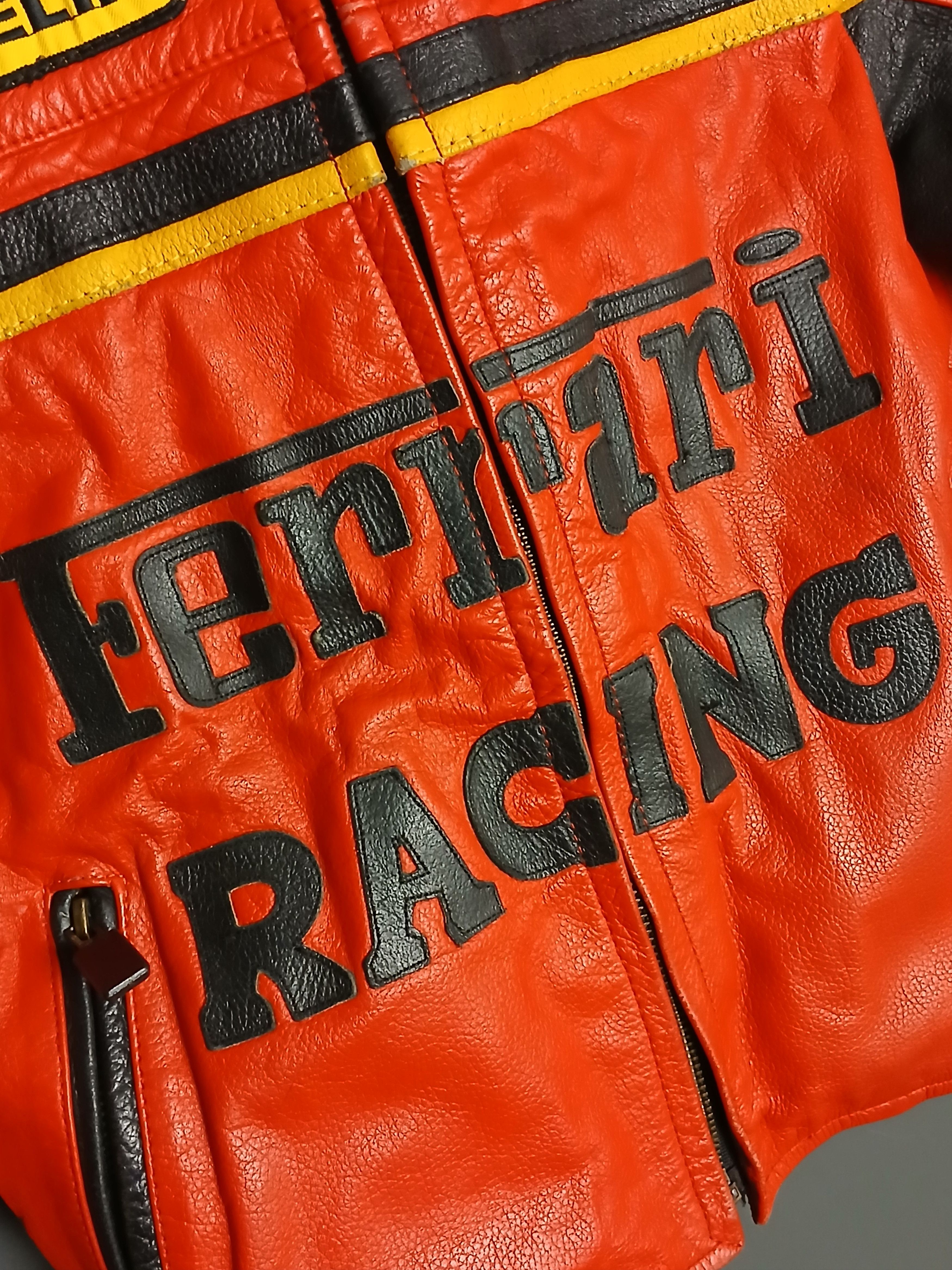Ferrari F1 Racing Kids Leather Jacket