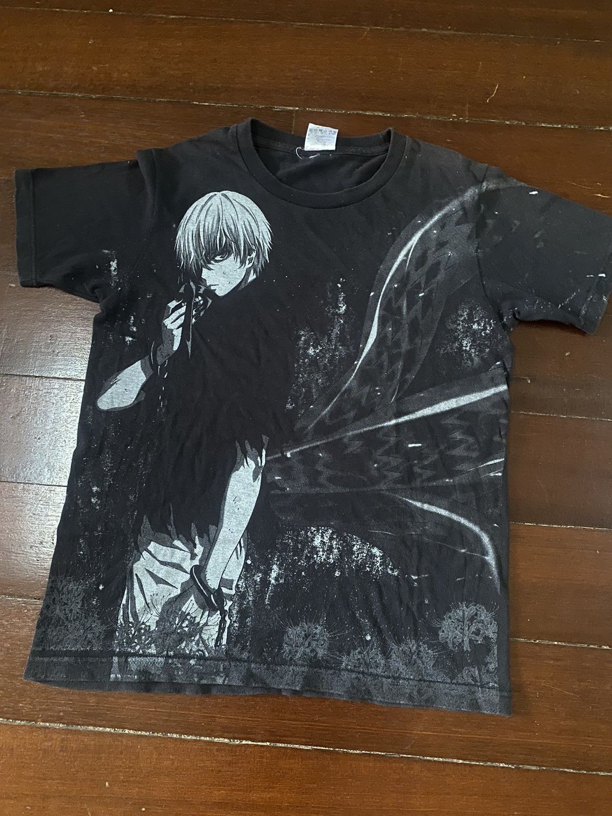 Anime Vintage Y2K Tokyo Ghoul kaneki ken over print Anime Tee Size US S / EU 44-46 / 1 - 1 Thumbnail