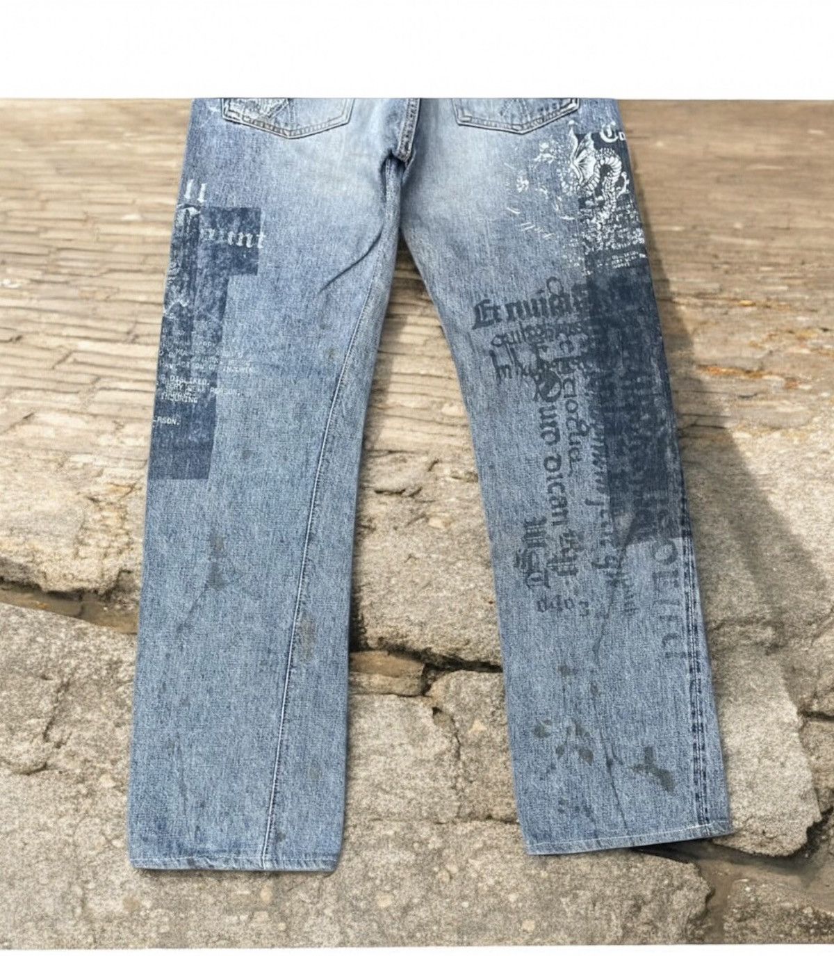 Full Count & Co. Vintage Full Count & Co Selvedge Full Print Denim Size US 31 - 3 Thumbnail