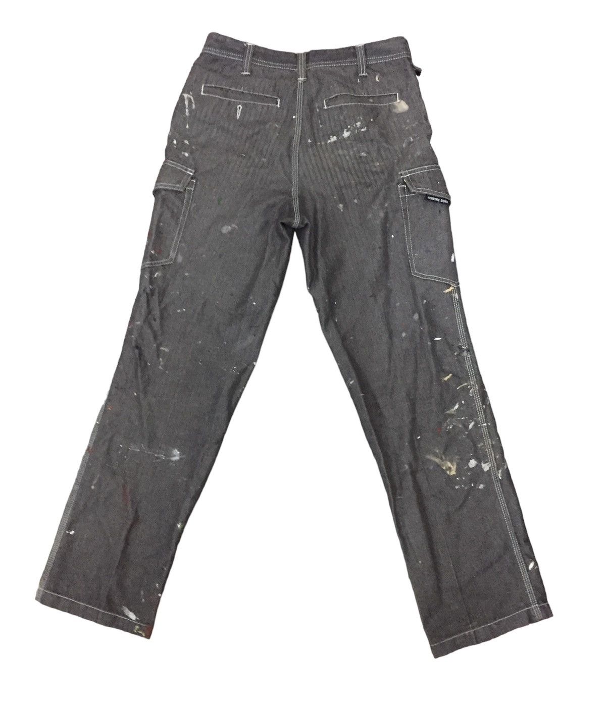 Hysteric Glamour 🔥Rare🔥Herringbone multipocket painted art cargo pant Size US 29 - 5 Thumbnail