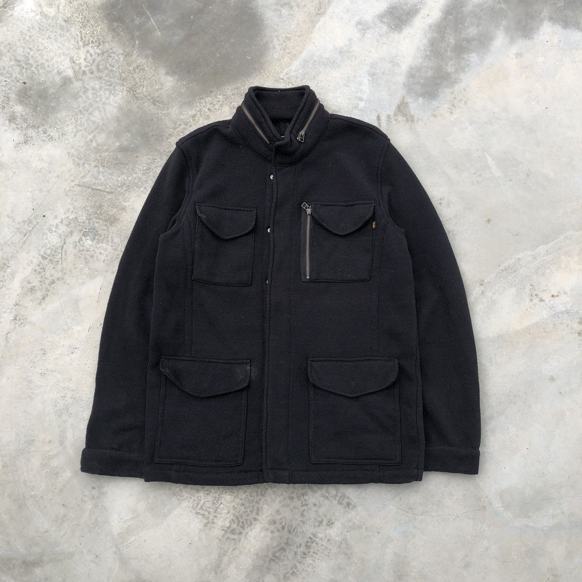 Alpha Industries APLHA INDUSTRIES 4 Pocket Military Wool Fleece Jacket Size US XL / EU 56 / 4 - 7 Thumbnail