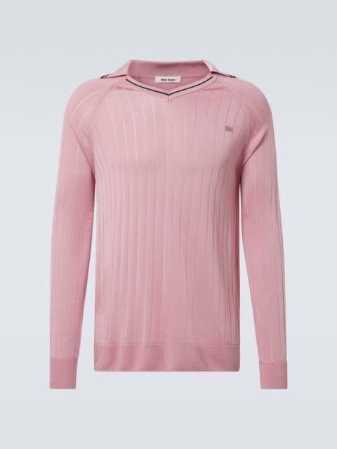 Wales Bonner o1mle0825 Roots Polo Shirt in Pink Size US XS / EU 42 / 0 - 1 Thumbnail