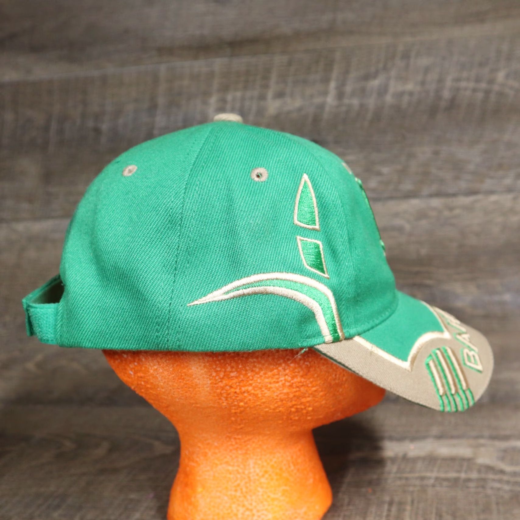 Vintage VINTAGE Bahamas Men's Baseball Cap Hat Adjustable Green 58cm Embroidered Size ONE SIZE - 4 Thumbnail